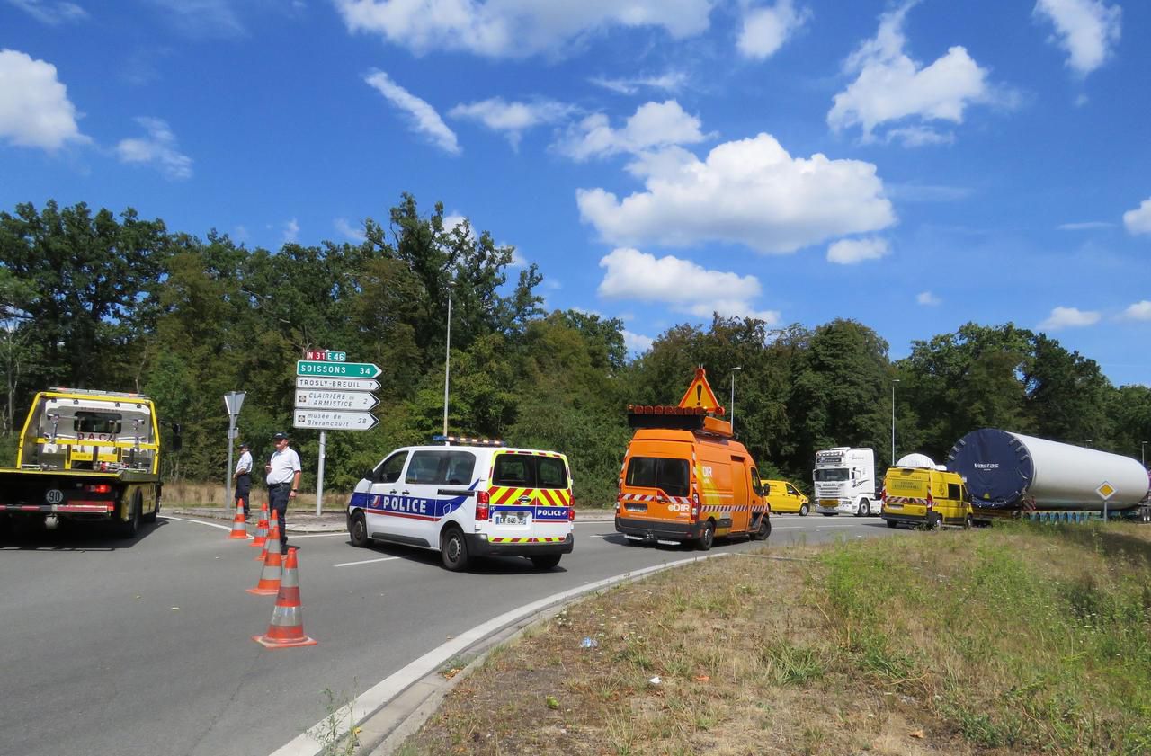 Compiégnois, le 13 août 2020. Le jour de la course-poursuite, la circulation avait été bloquée sur la RN31 (Archives). LP/Stéphanie Forestier