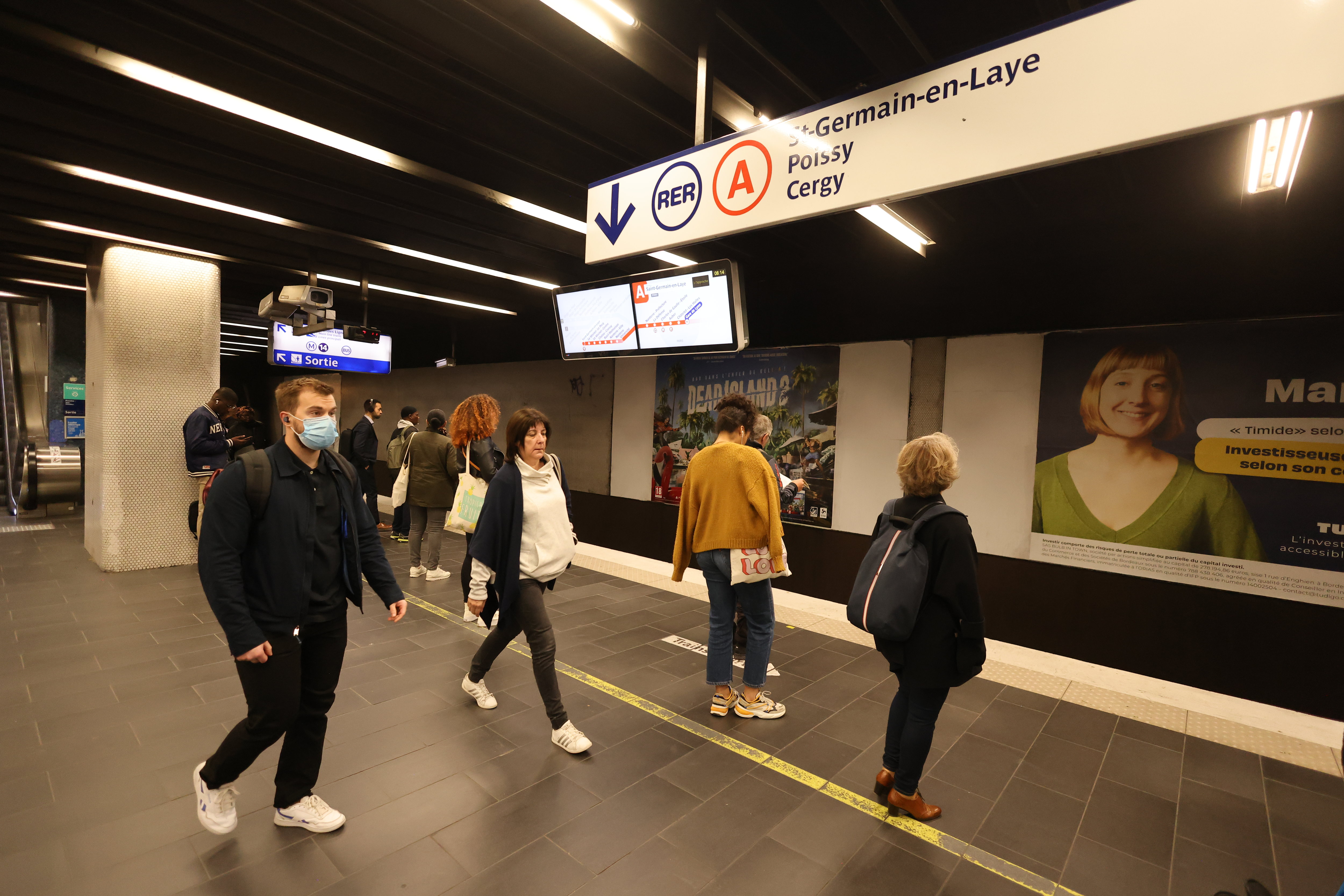 Paris (XIIe), gare de Lyon, mai 2023. Sur la branche Cergy, seulement 4,5 trains par heure sont prévus en août, et seulement 3 trains par heure sur la branche Poissy. LP/Olivier Lejeune