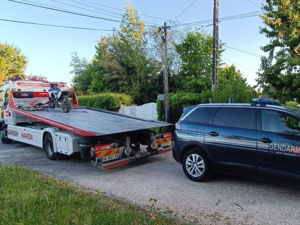 Les gendarmes ont saisi jeudi la motocross d'un homme de 22 ans qui s'était livré à un rodéo du côté de Crécy-la-Chapelle, le dimanche 28 mai dernier.