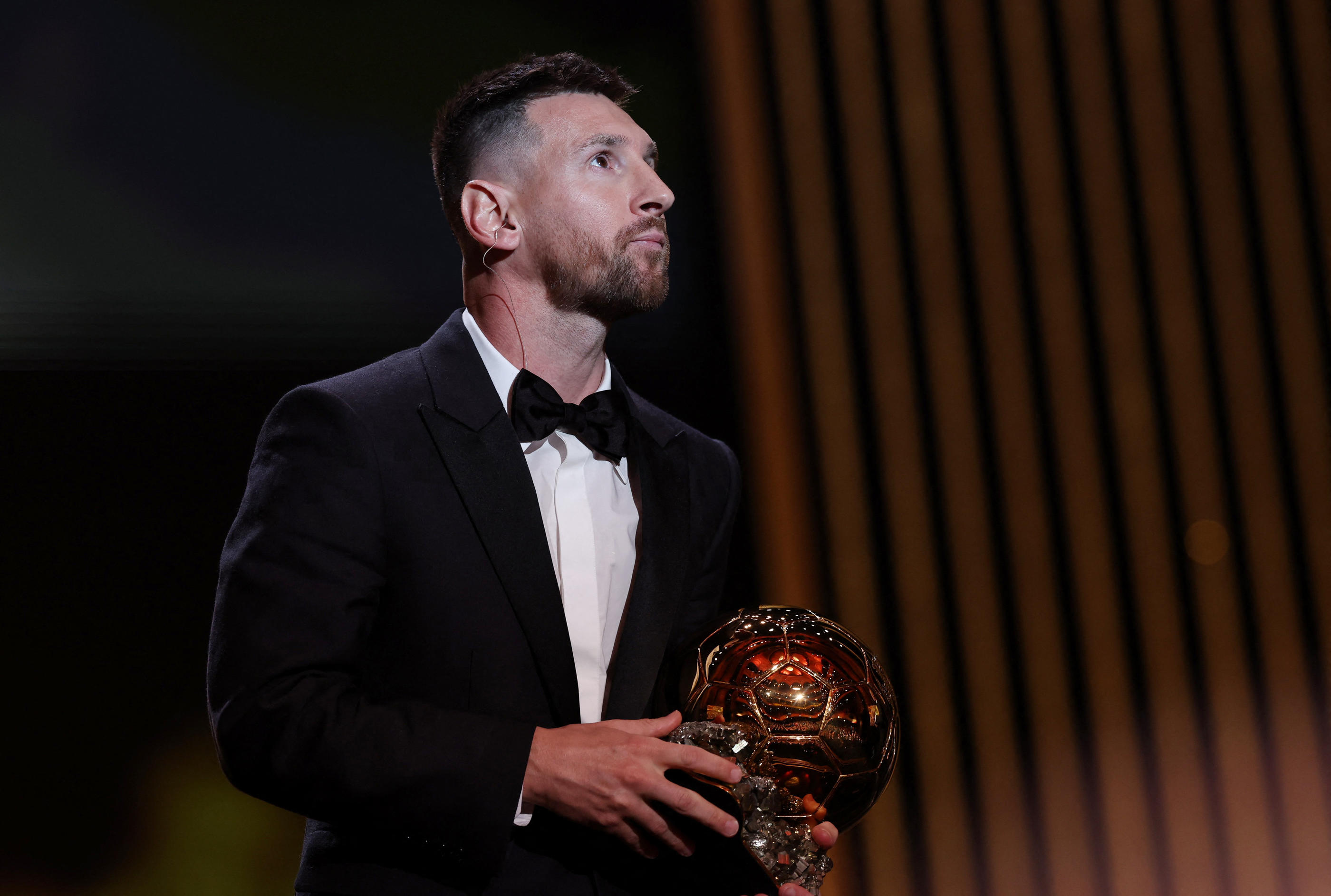 En marge de la remise du Ballon d'Or, Lionel Messi a très brièvement évoqué son passage à Paris, qui n'a pas fonctionné sur le plan sportif. REUTERS/Stephanie Lecocq