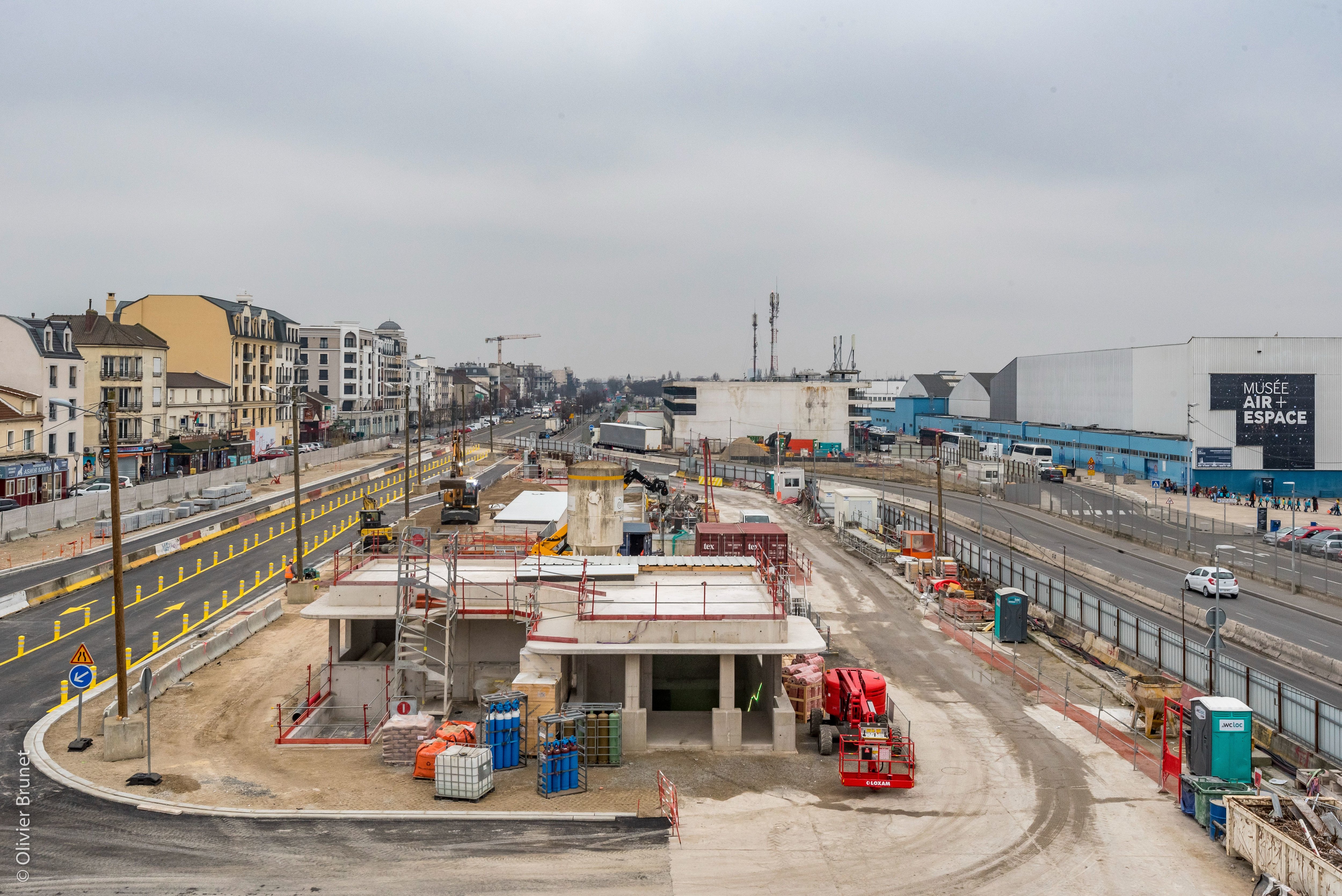 Le Bourget, fin février 2023. Après quatre années de travaux liés au Grand Paris Express, l'ex-N2 vient de retrouver son tracé rectiligne. SGP/Olivier Brunet