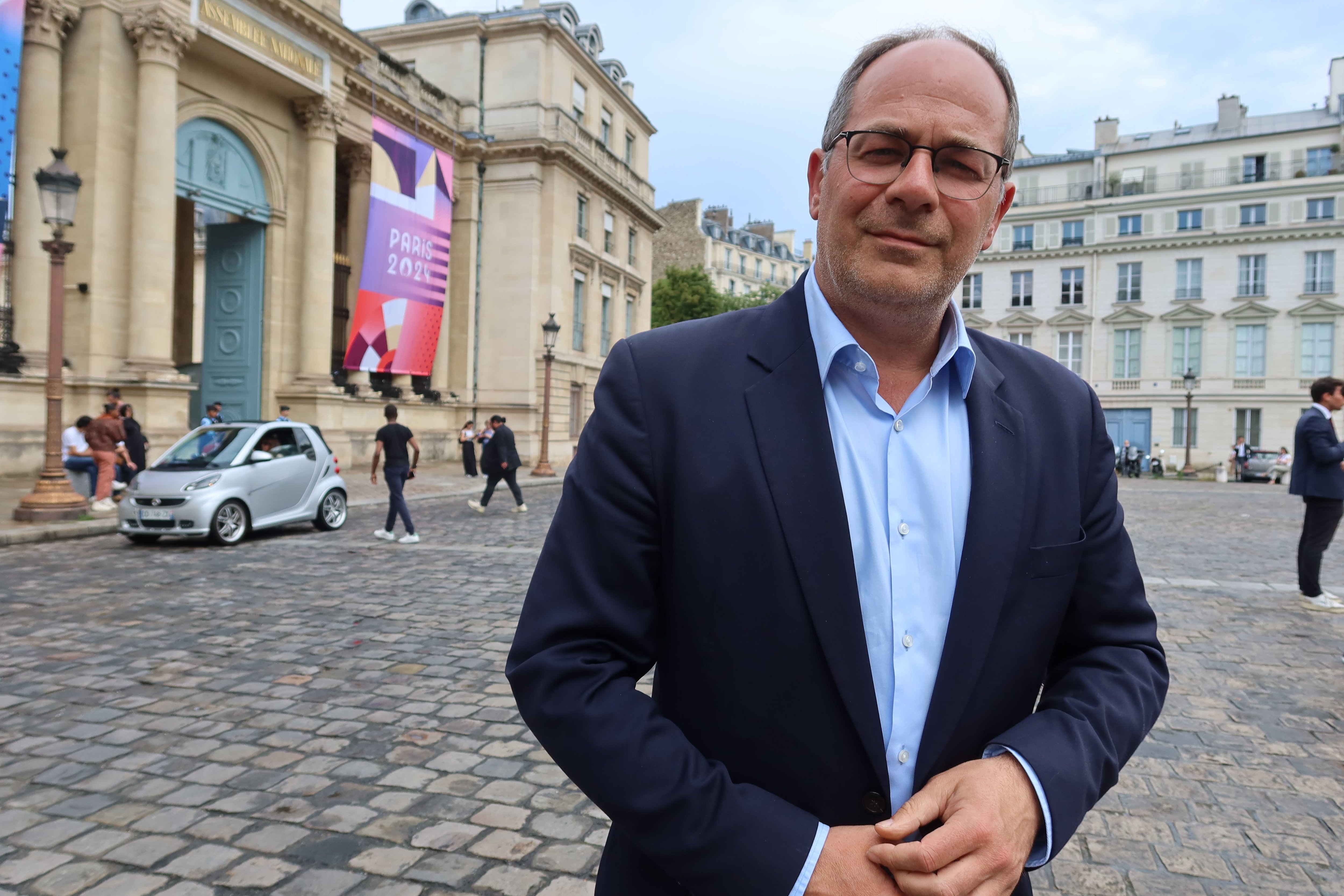 Paris, mardi 9 juillet. Emmanuel Maurel a fait son entrée à l'Assemblée nationale deux jours après son élection comme député de la 3e circonscription du Val-d'Oise. LP/T.C.