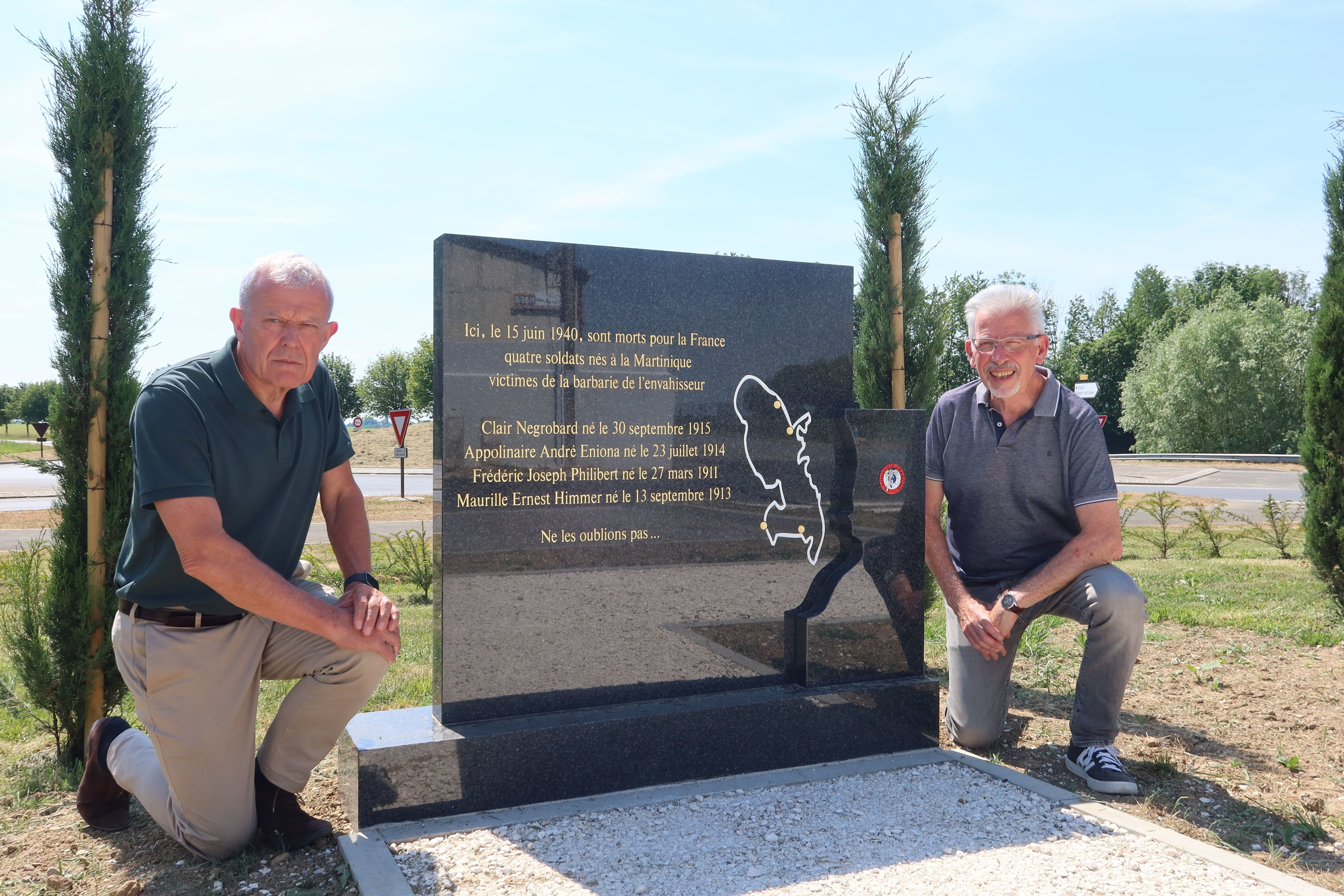 Boutigny érige un monument en mémoire des quatre soldats martiniquais tués  en juin 1940 - Le Parisien