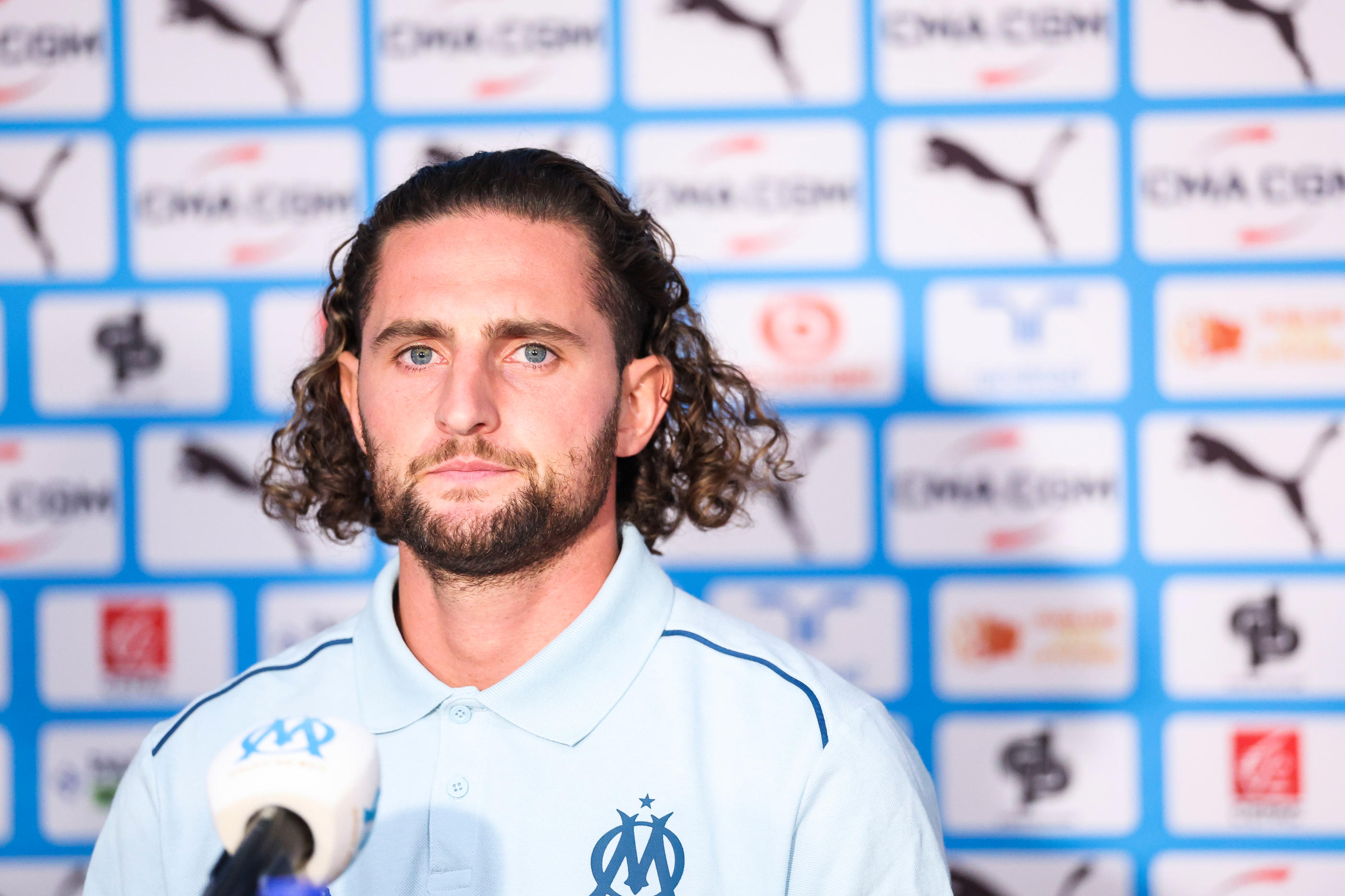 La présentation d'Adrien Rabiot à l'Olympique de Marseille avait lieu ce mercredi. Icon Sport/Johnny Fidelin