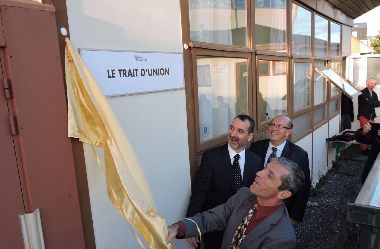 <b></b> Villeparisis, mardi. Le maire Hervé Touguet (LR) a inauguré le local « Trait d’union » destiné à la Maison pour Tous. 
