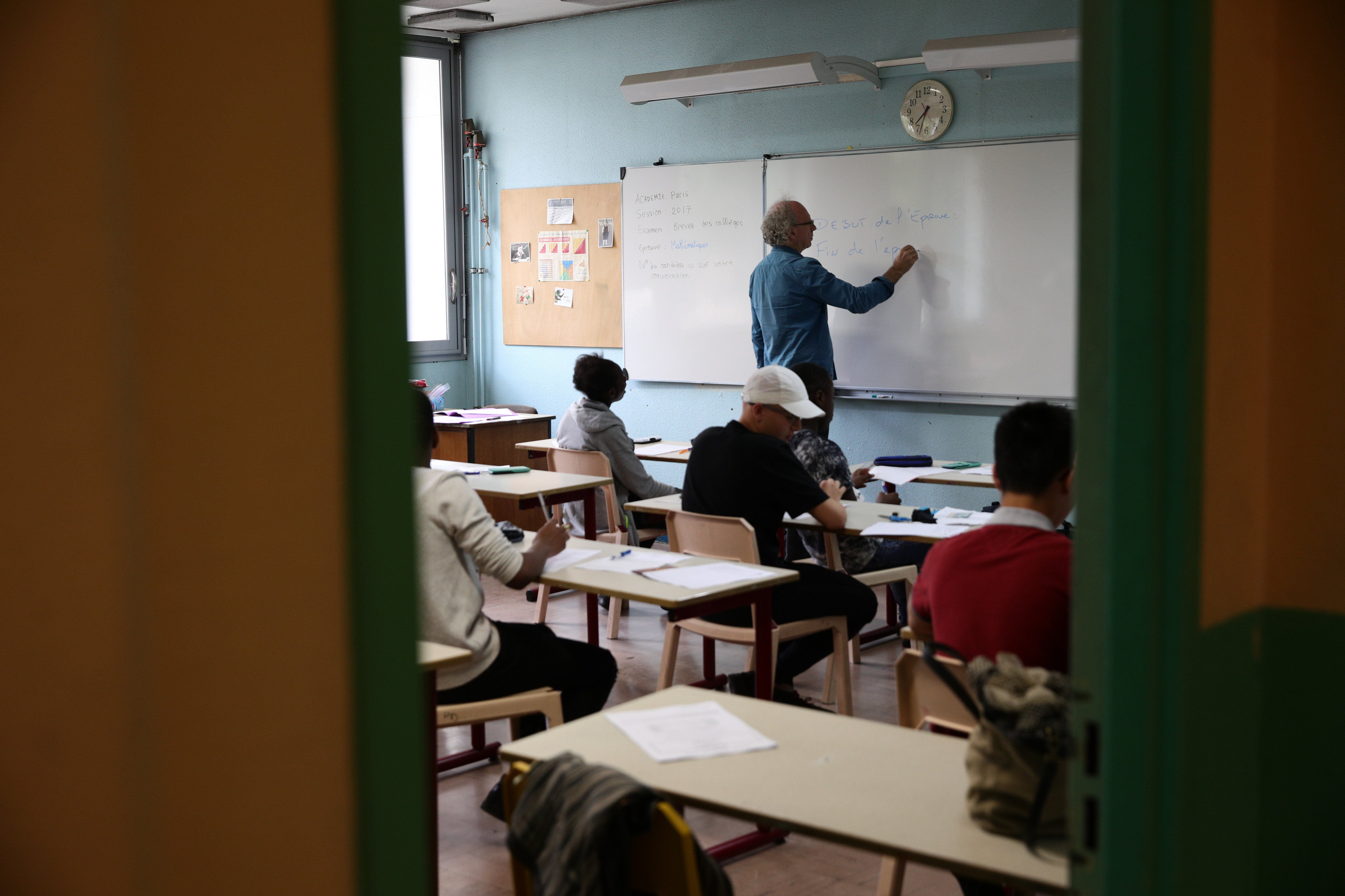 Examen du brevet en fin d'année de troisième. LP/ Olivier Arandel