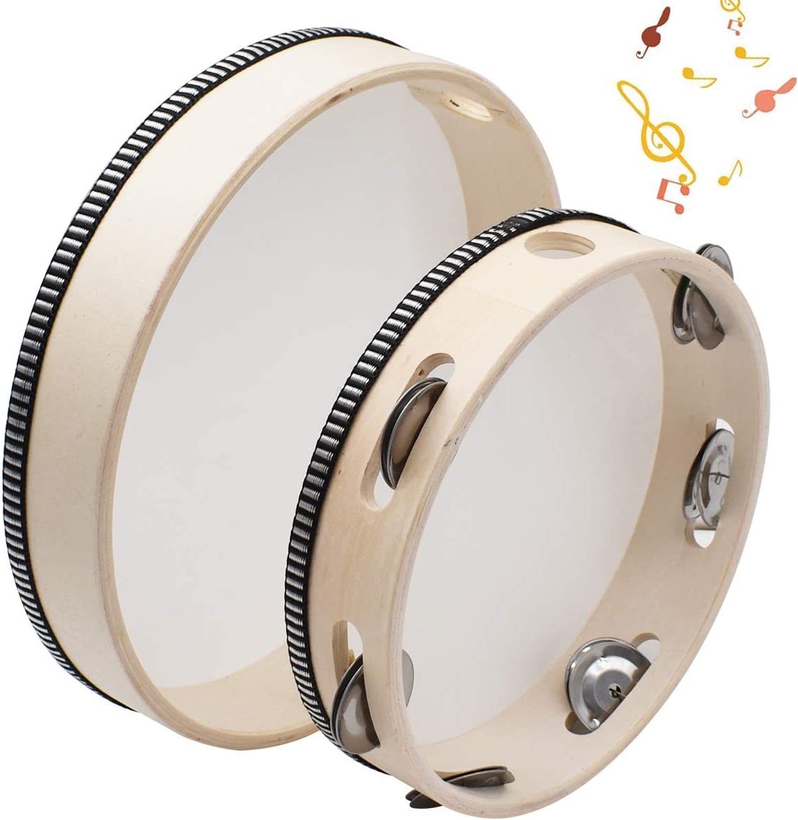 Tambourins cymbalettes: Tambourin ø 30 cm avec cymbalettes