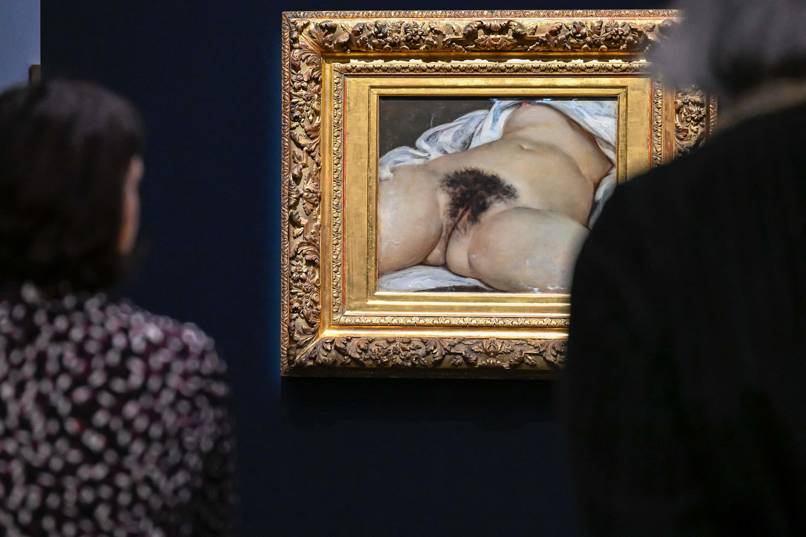 Début mai au Centre Pompidou-Metz, cinq œuvres, dont le tableau "L'origine du monde" de Courbet, ont été taguées et une autre dérobée. AFP/Jean-Christophe Verhaegen