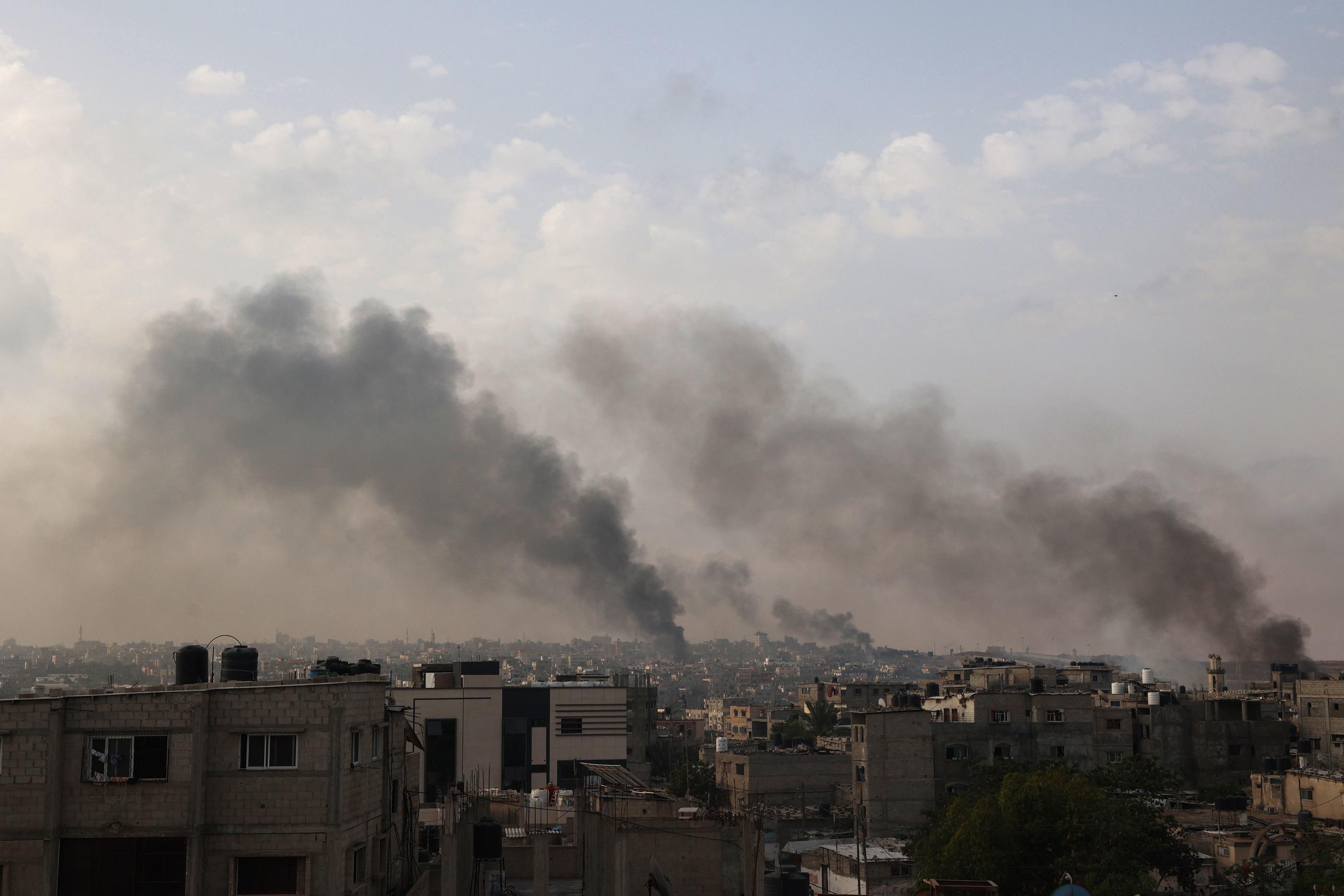 Malgré les condamnations internationales, l'armée israélienne a poursuivi ses frappes sur Rafah. AFP/Eyad Baba
