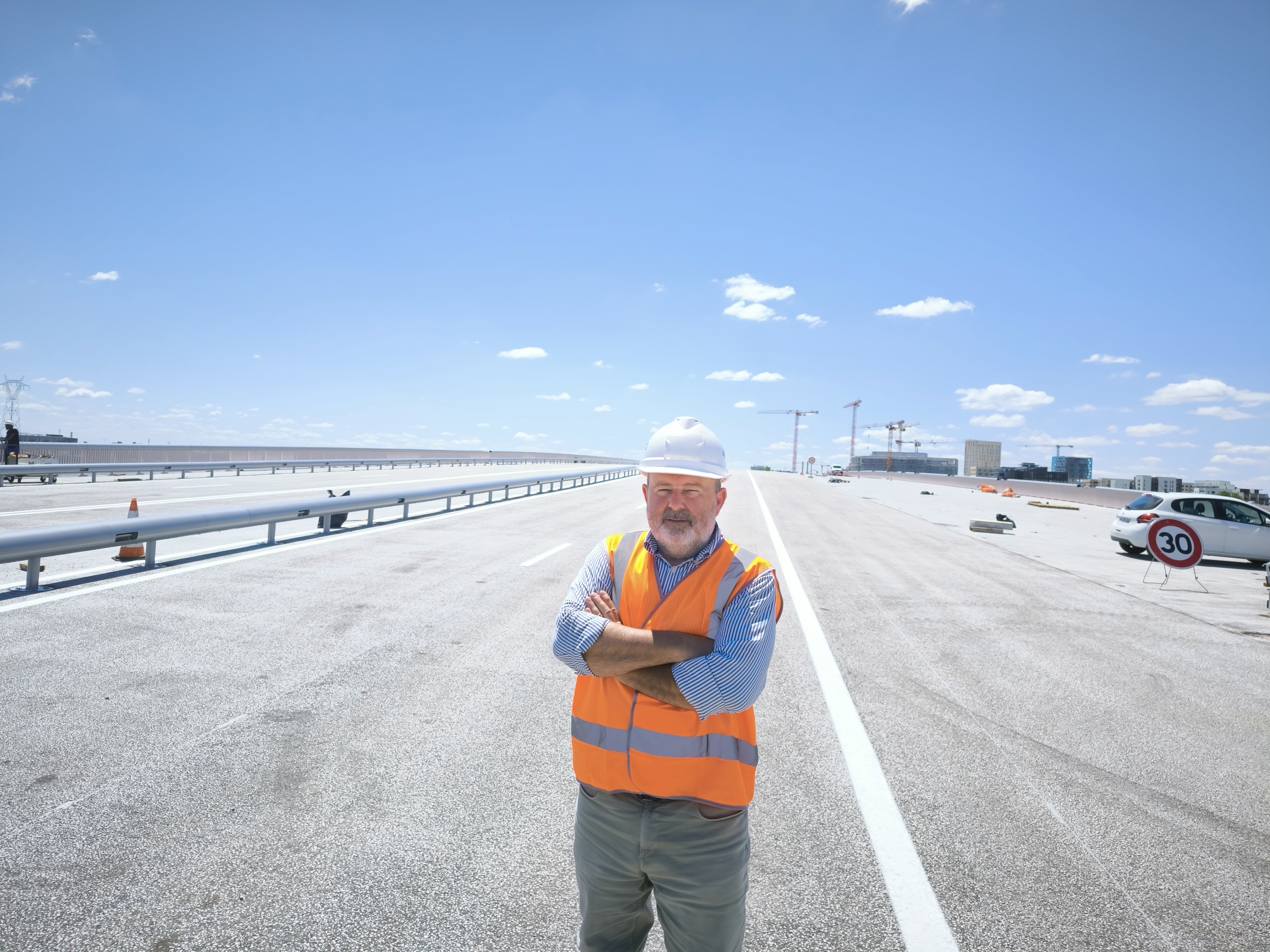 Bertrand Arnauld de Sartre est le chef de Projet du Pont Simone-Veil (large de 44 m), qui a supervisé le chantier depuis son ouverture. LP/Denis Granjou