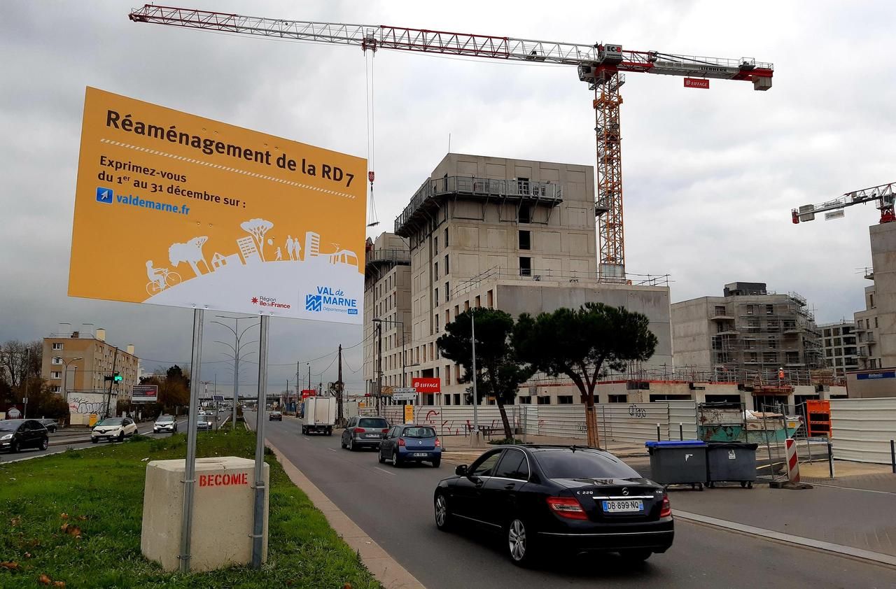 <b></b> La première phase du réaménagement de la RD7 concerne 300 m de voirie sur un total de 2 300 m. Elle s’étend sur une partie de l’avenue Stalingrad à Chevilly-Larue et de l’avenue de Fontainebleau à Thiais, ici en photo.