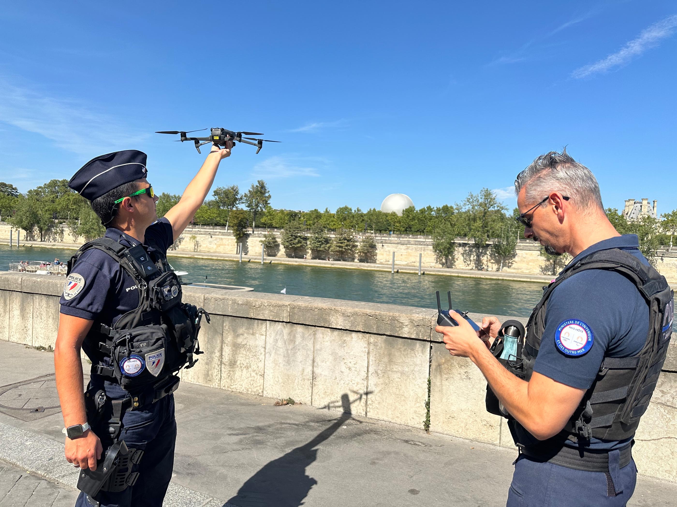 Depuis 2020, l’unité des drones de la police, dont le budget matériel a été dopé avant les compétitions, est régulièrement sollicitée. LP/Delphine Goldsztejn