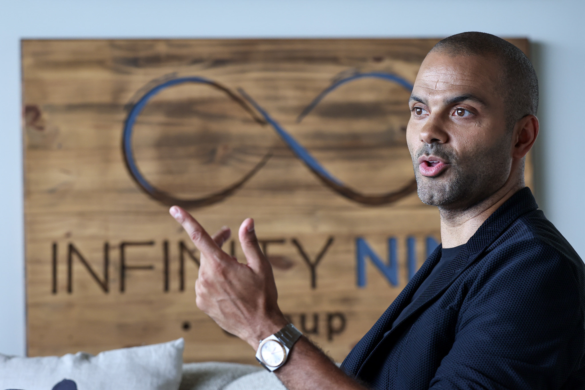 Retiré des parquets depuis 2019, Tony Parker rêve de voir un duel entre les basketteurs français et américains en finale des Jeux. LP/Fred Dugit