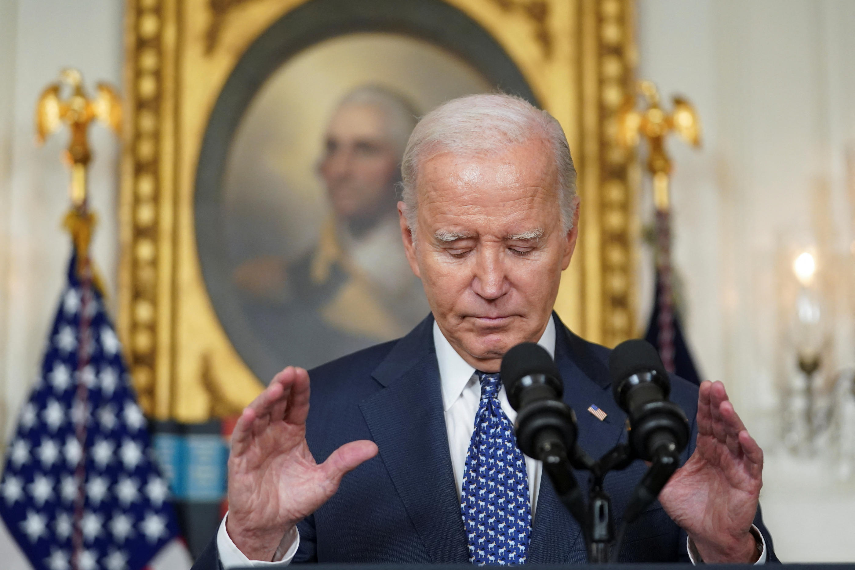 L’âge de Joe Biden est un sujet de préoccupation majeur des électeurs, selon les sondages. Reuters/Kevin Lamarque