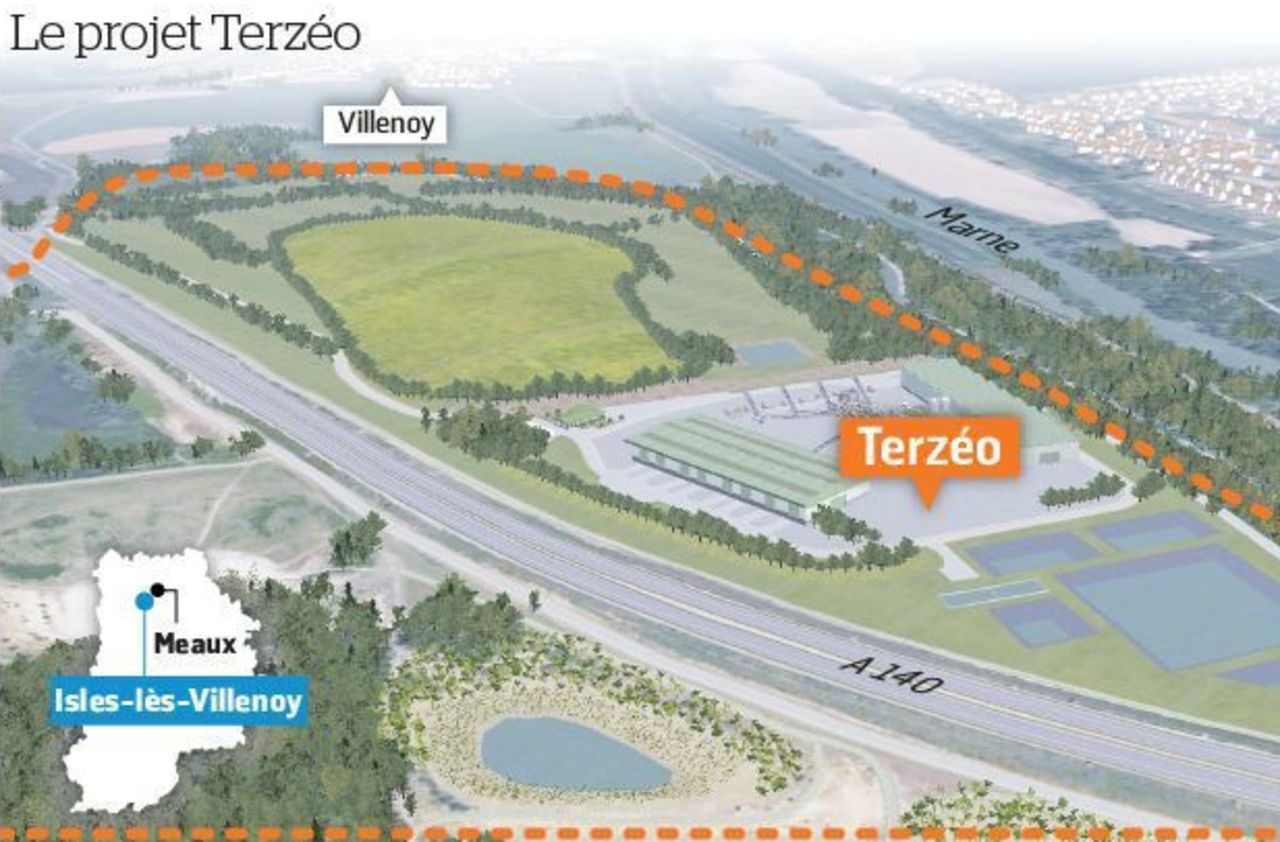 <b></b> La société Terzéo compte implanter son usine de tri et de revalorisation des déchets de chantier sur un terrain situé sur les communes de Villenoy et d’Isles-lès-Villenoy, de part et d’autre de l’A 140.