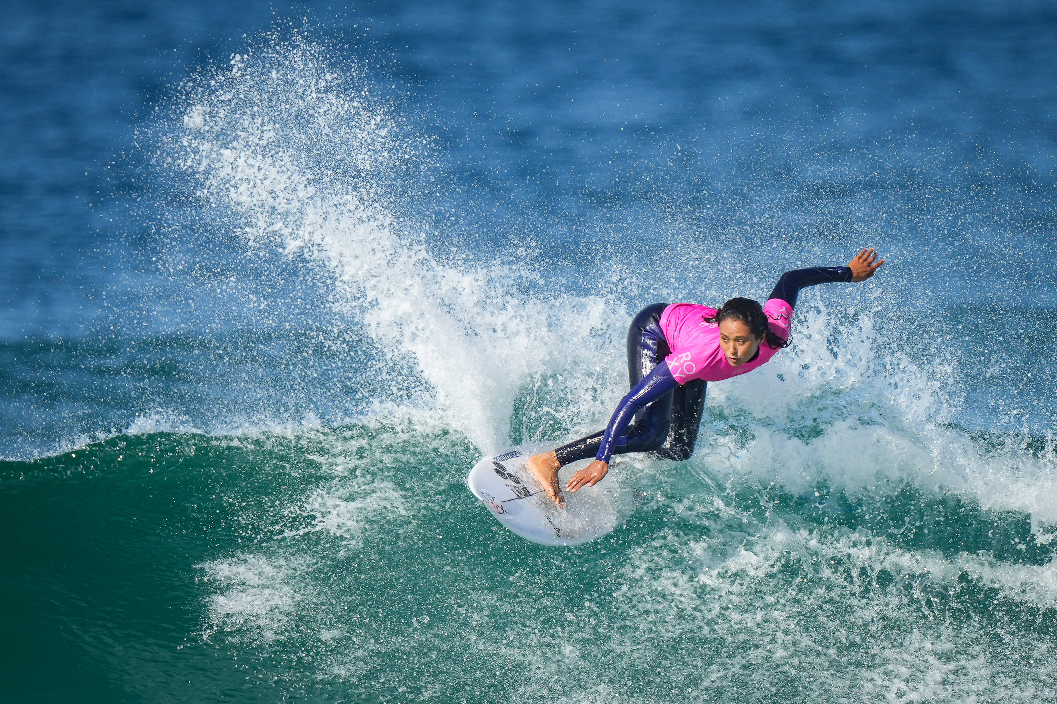 Les épreuves de surf pourraient pour se dérouler dans l'hexagone. Des villes se positionnent en cas de forfait de Tahiti. Pierre Costabadie/Icon Sport