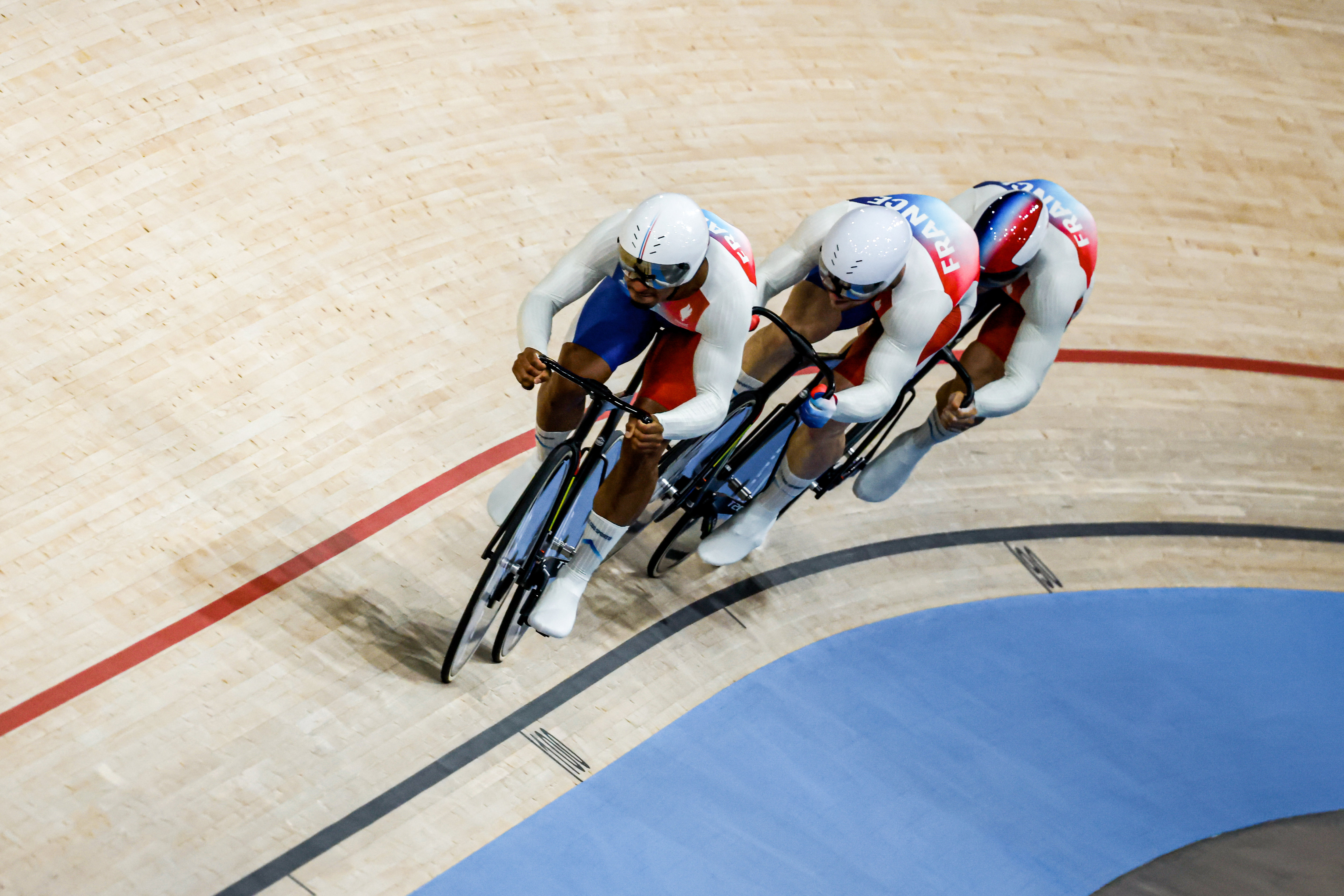 Les Français ne sont pas parvenus à accrocher la médaille de bronze. LP/Olivier Corsan