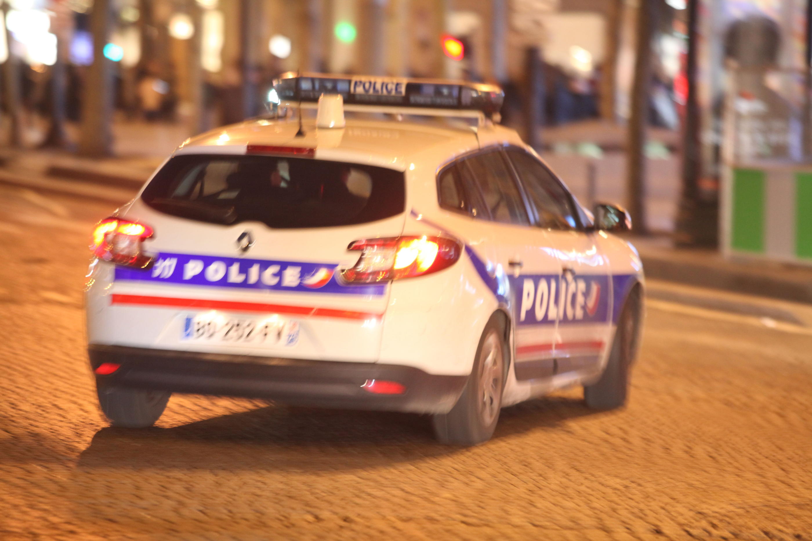 PARIS ( 12.02.2019 )  Illustration d'un véhicule de la police nationale en intervention. PHOTO LE PARISIEN OLIVIER BOITET