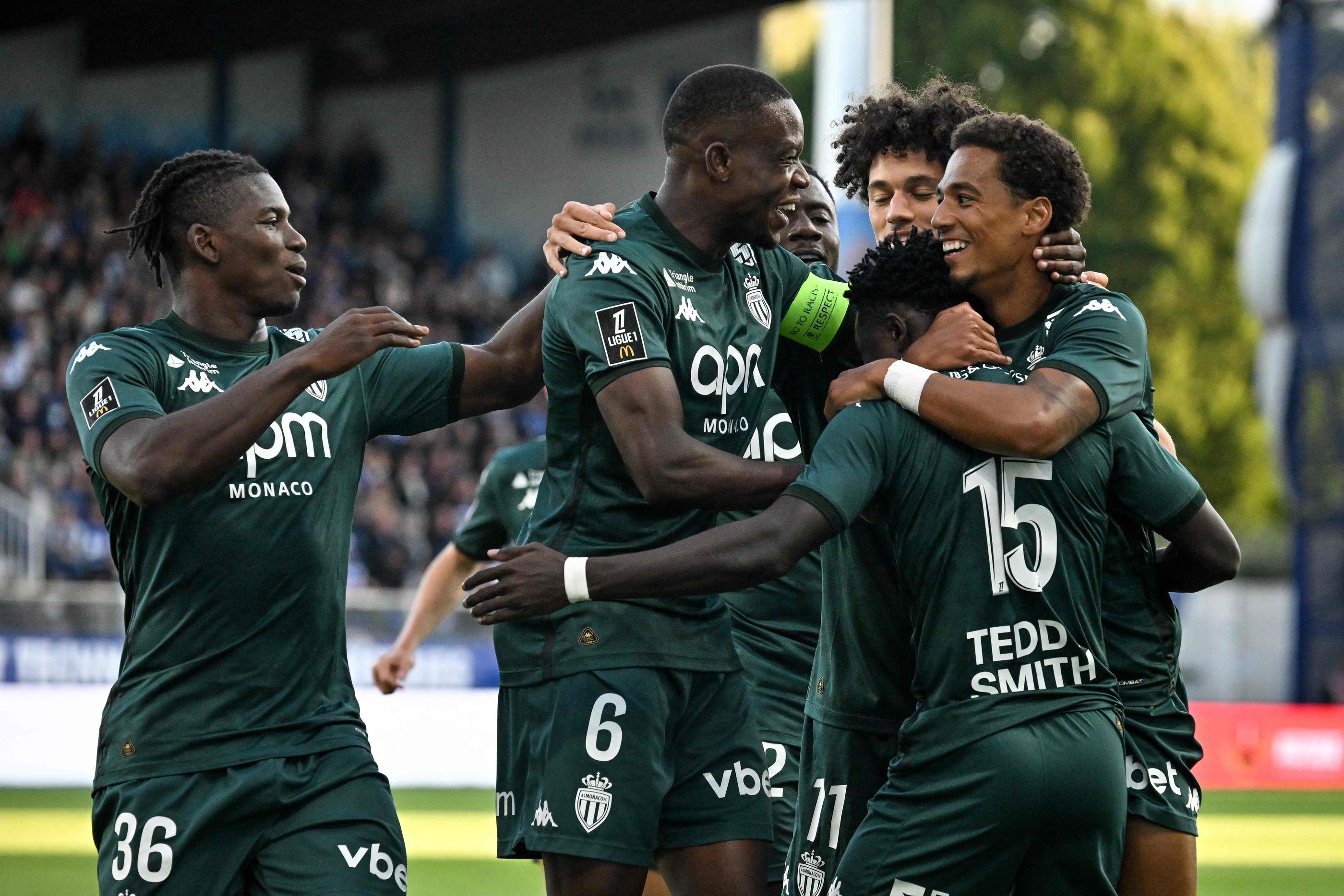 Les Monégasques devront être aussi performants qu'en Ligue 1 pour faire déjouer le FC Barcelone. (Photo by JEFF PACHOUD / AFP)