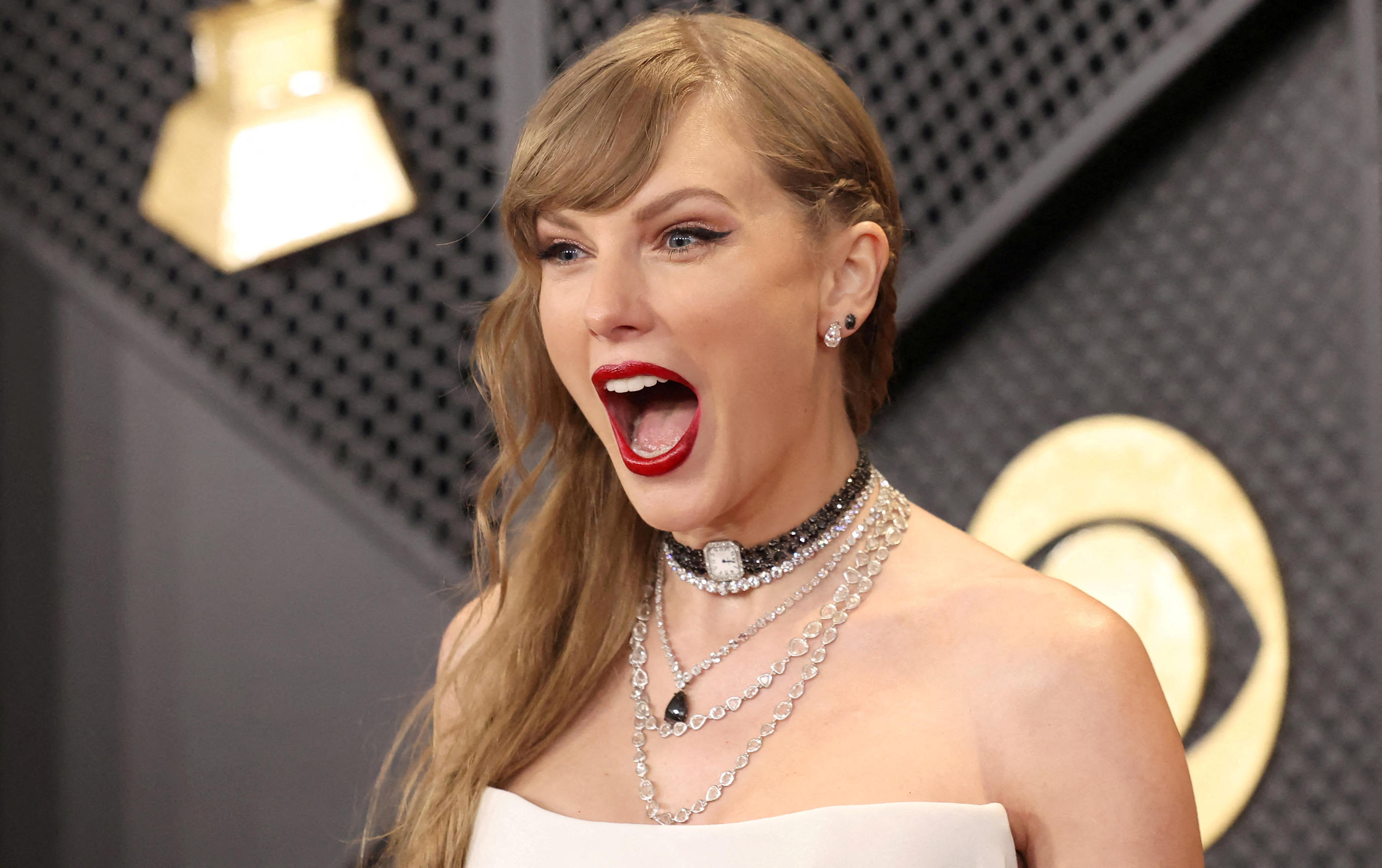 Taylor Swift lors de la 66e cérémonie des Grammy Awards à Los Angeles, le 4 février 2024. Reuters/Mario Anzuoni