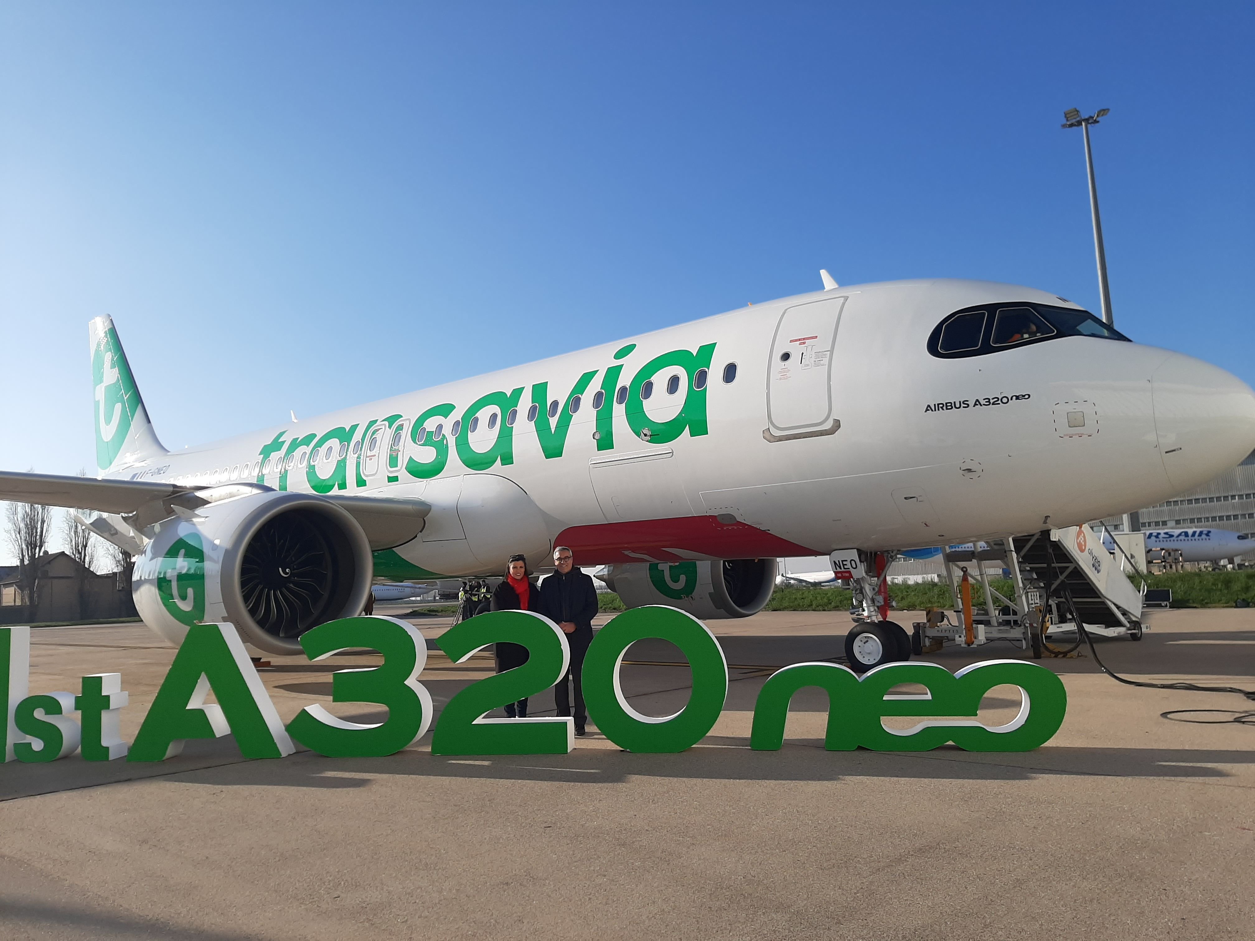 Pour réduire le bruit autour de l'aéroport d'Orly, l'État préfère miser sur le renouvellement des flottes par les compagnies, comme ici avec l'arrivée du premier A320neo de Transavia. LP/Marine Legrand