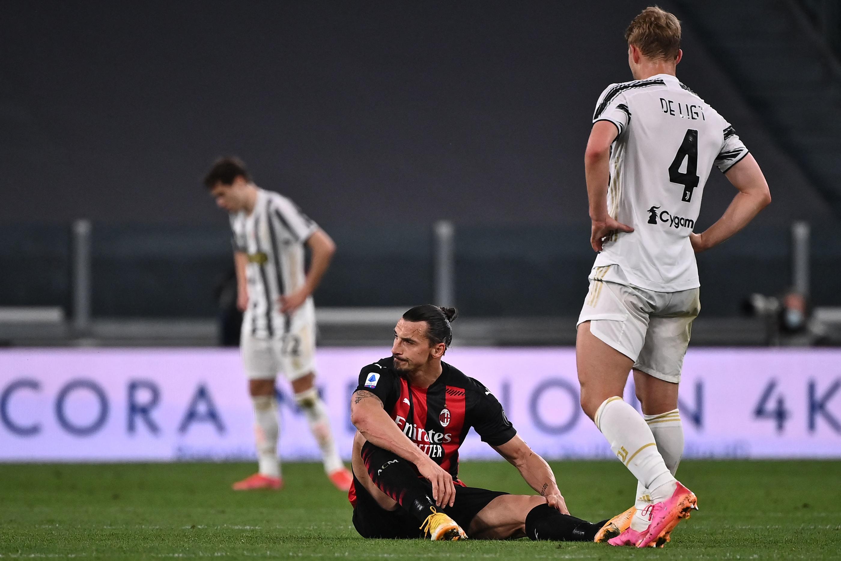 Zlatan Ibrahimovic est sorti blessé face à la Juventus Turin, ce dimanche.