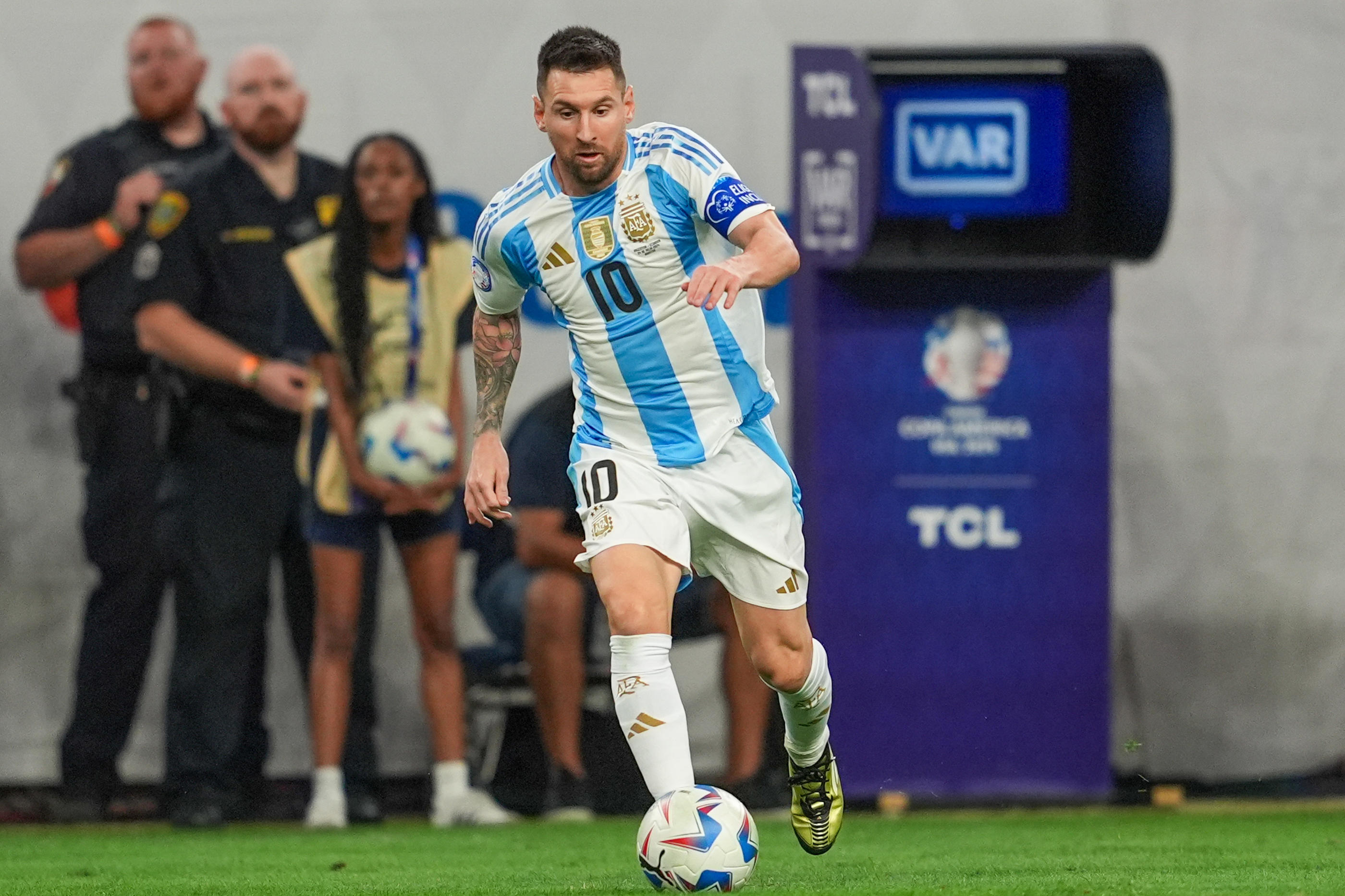 Lionel Messi porte le maillot de l'Argentine depuis près de 20 ans. (Photo Juan Finol/Sipa USA)