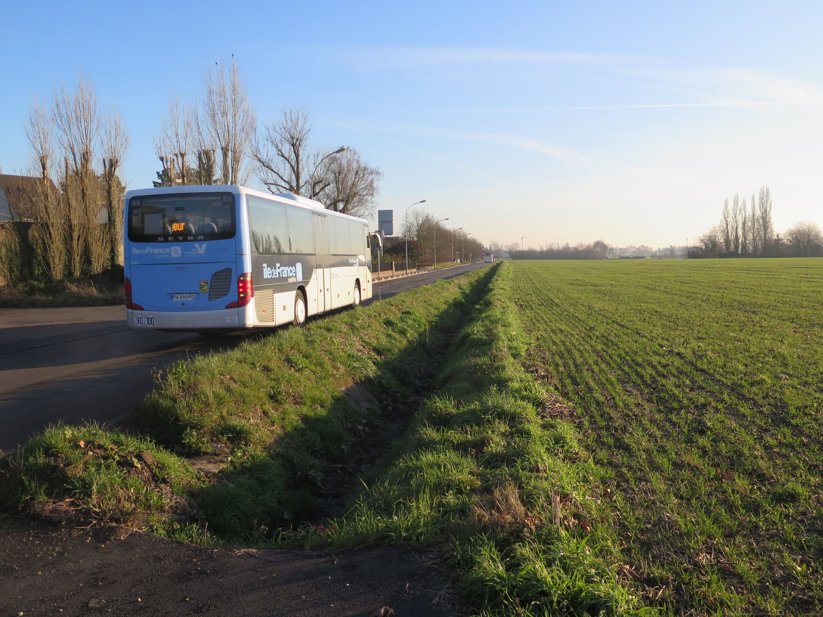 La société Transdev a repris l'exploitation des lignes de bus du Vexin (Val-d'Oise) en 2022 à la faveur de l'ouverture à la concurrence des réseaux (Illustration). LP/Marie Persidat