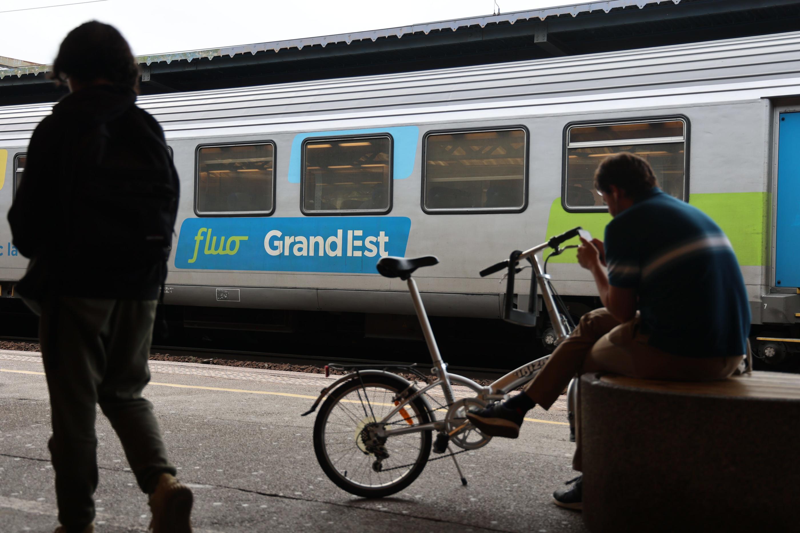 Les premières amendes seront dressées en septembre en cas d’absence de réservation sur les lignes TER Paris-Troyes-Mulhouse et Paris-Châlons-Strasbourg. PhotoPQR/L'Alsace/Hervé Kielwasser