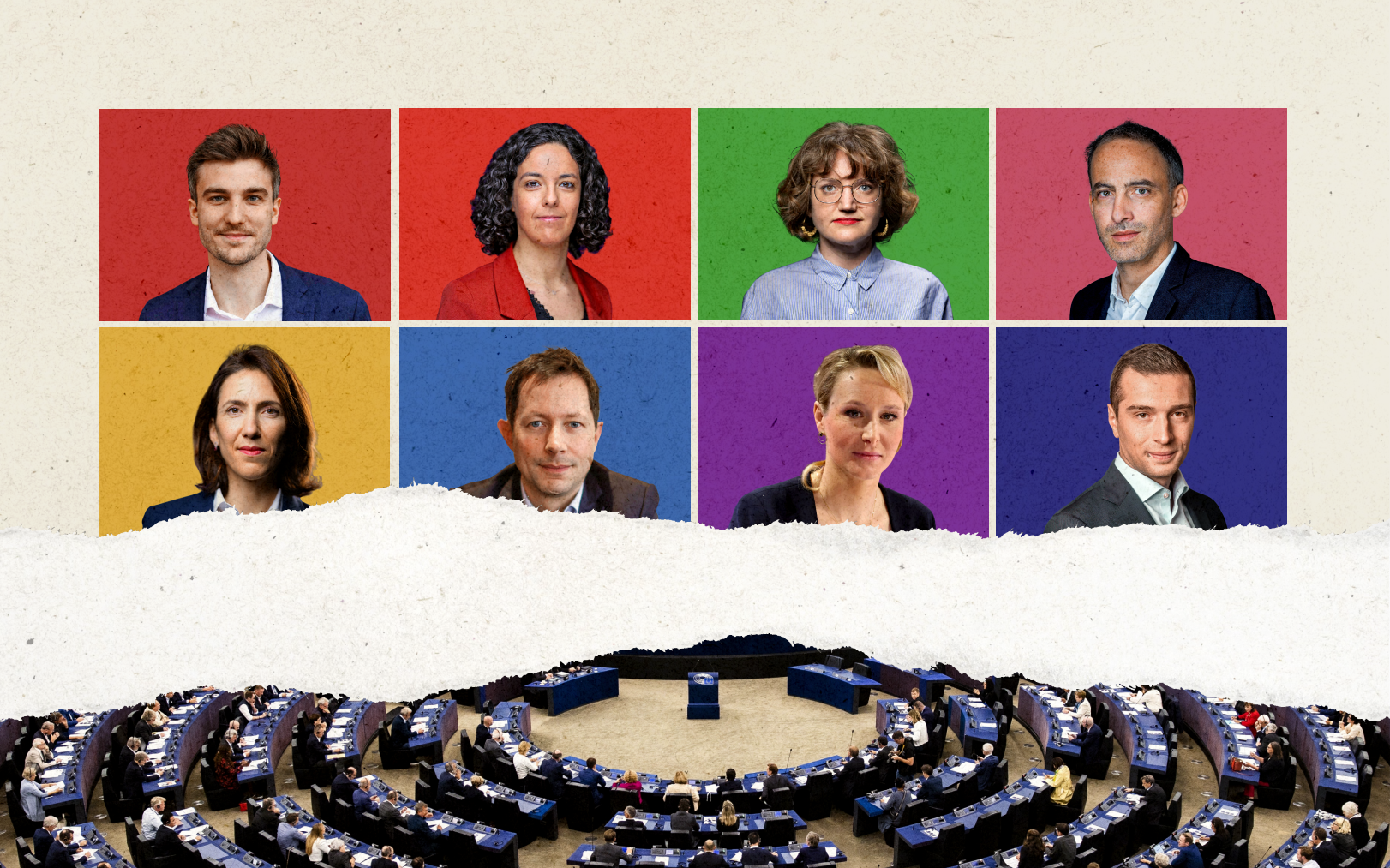 Parmi les 38 listes enregistrées pour les élections européennes, huit font la course en tête. Le Parisien-DA/AFP, SIPA