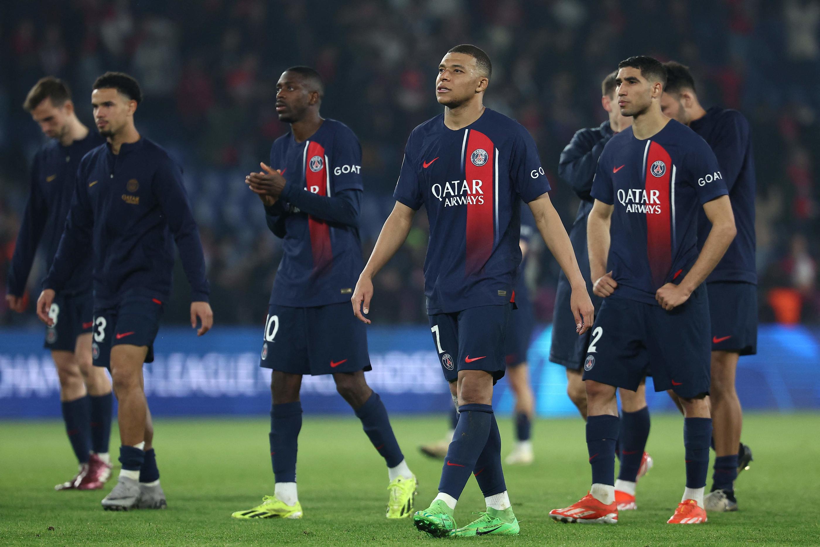 Kylian Mbappé et les Parisiens ont laissé passer une magnifique occasion d'atteindre la finale de la Ligue des champions, en s'inclinant mardi soir contre Dortmund au Parc des Princes. AFP/Franck Fife