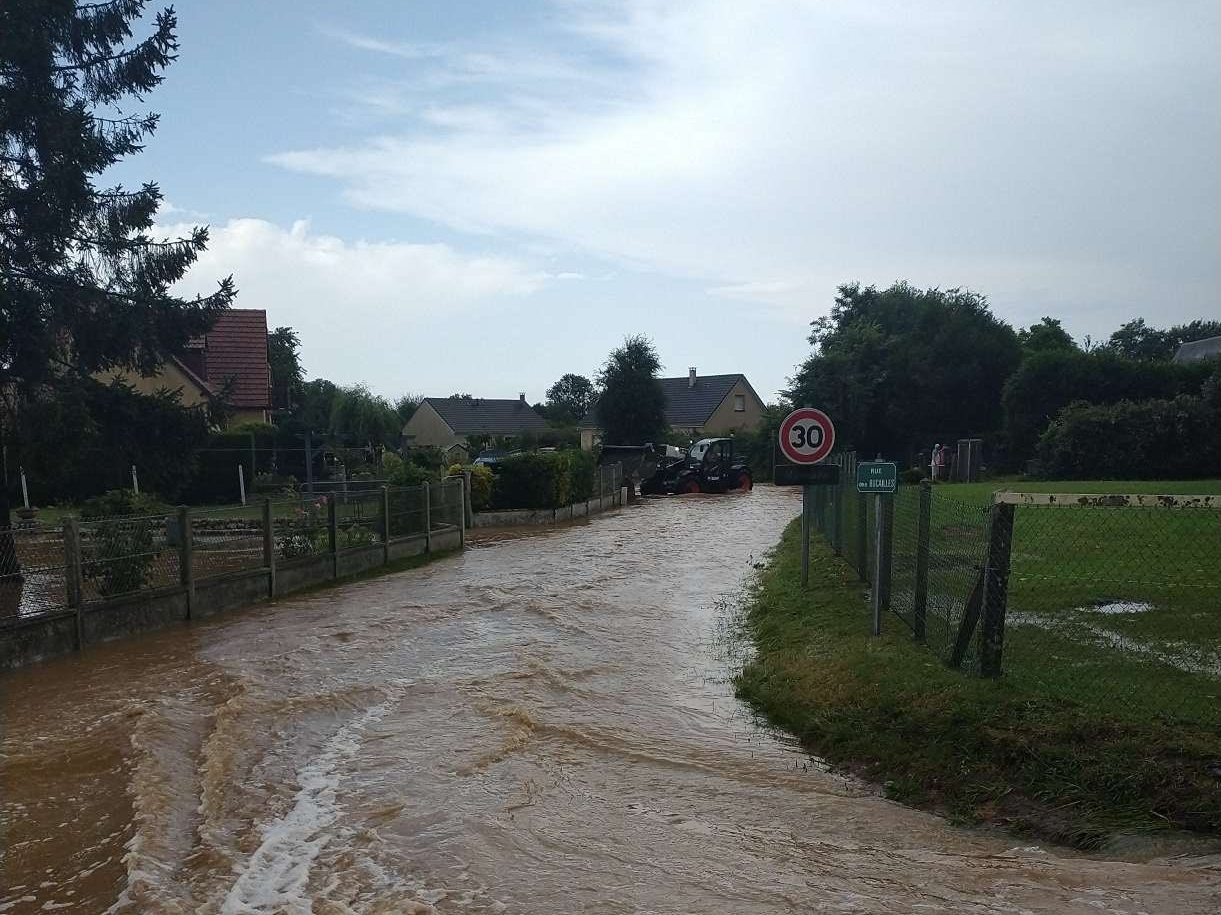 Plusieurs bâtiments de l'Eure ont été touchés par des inondations. X/@Prefet27