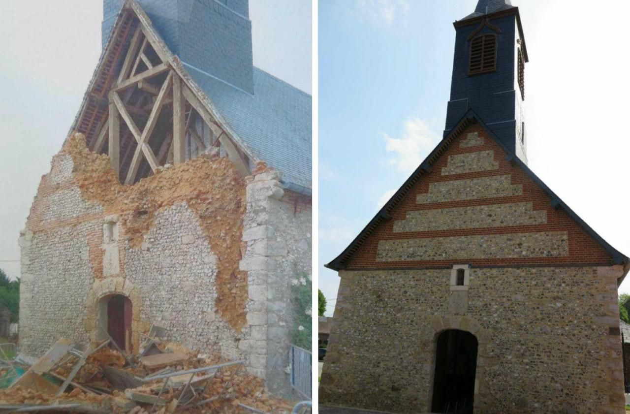 <b></b> Monceaux-l’Abbaye. Alors qu’elle était en travaux, une partie de l’église s’est effondrée en pleine nuit. Elle est aujourd’hui restaurée.