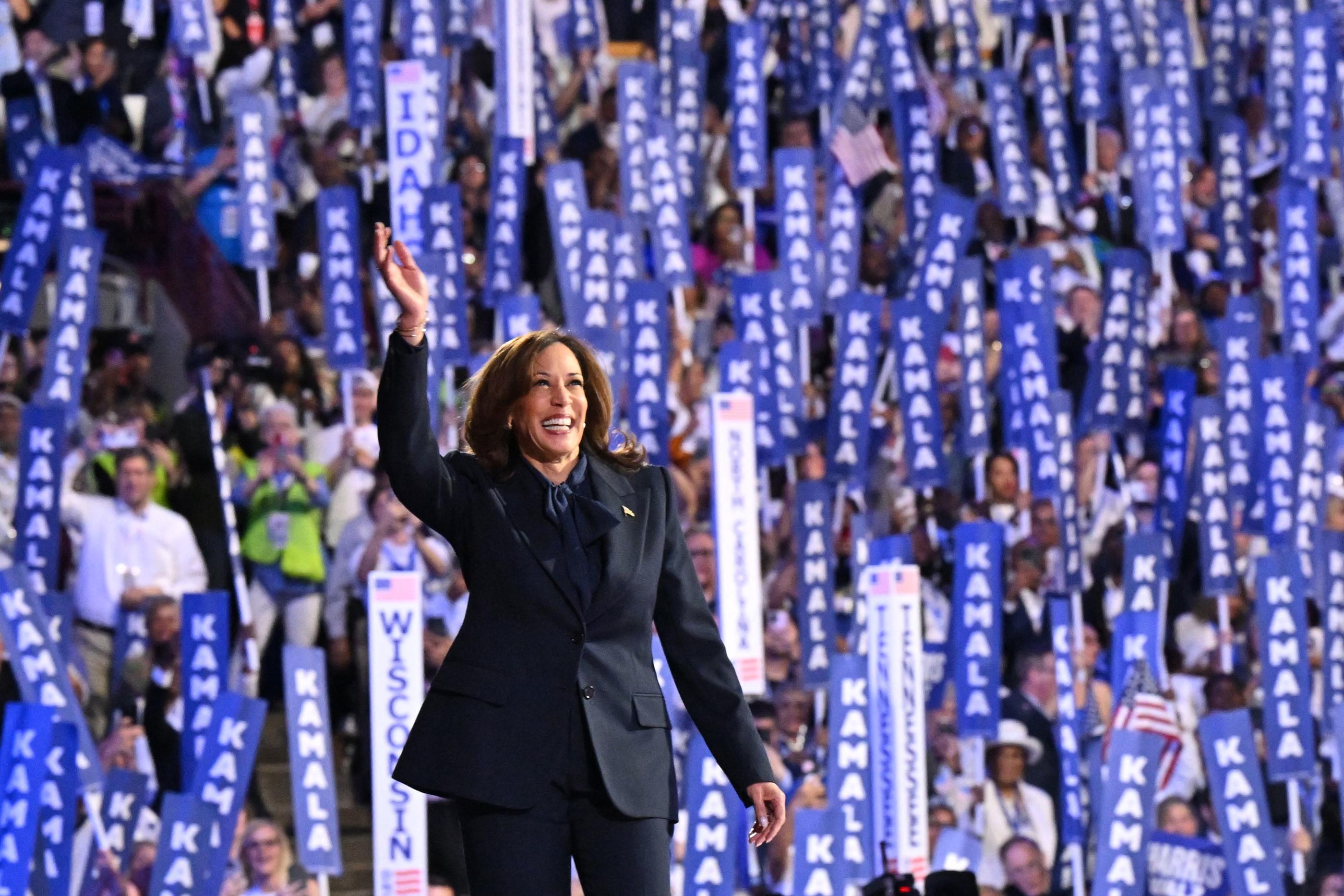 La démocrate Kamala Harris donnera sa première interview en tant que candidate ce jeudi sur la chaine CNN. Robyn Beck / AFP