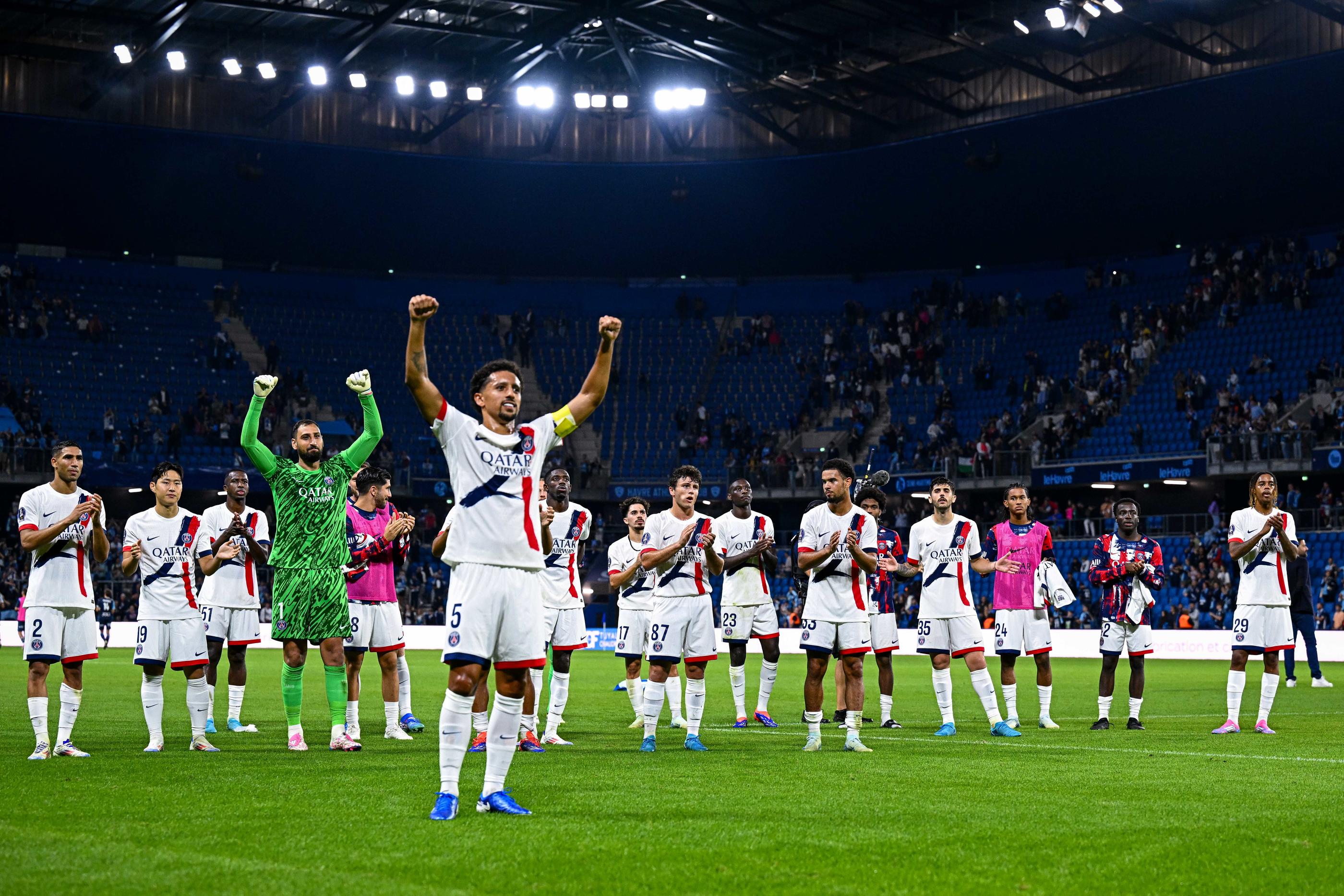 Les Parisiens ont souffert mais ils ont débloqué le score en toute fin de match. (Photo by Baptiste Fernandez/Icon Sport)