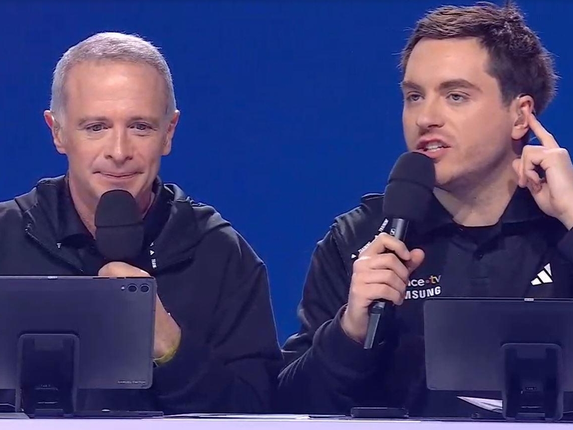 Le duo Samuel Étienne et Zerator, ont animé pendant six heures de «Aux jeux Streamers» à Paris la Défense Arena, devant un public peu nombreux de seulement 10 000 invités. Capture Twitch TV