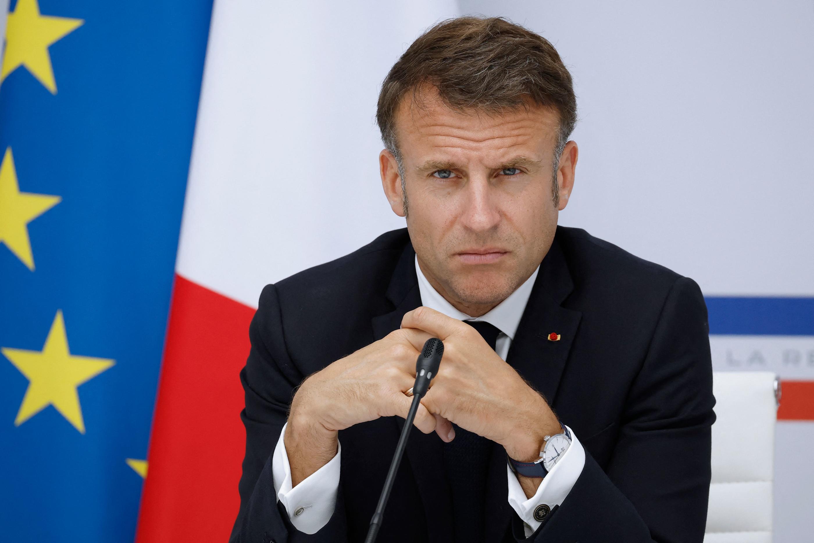 Selon l'Elysée, Emmanuel Macron (ici ce mardi) a déduit de ses échanges avec les acteurs locaux calédoniens «qu’il y avait besoin d’un signal de son engagement personnel». AFP/pool/Yoan Valat