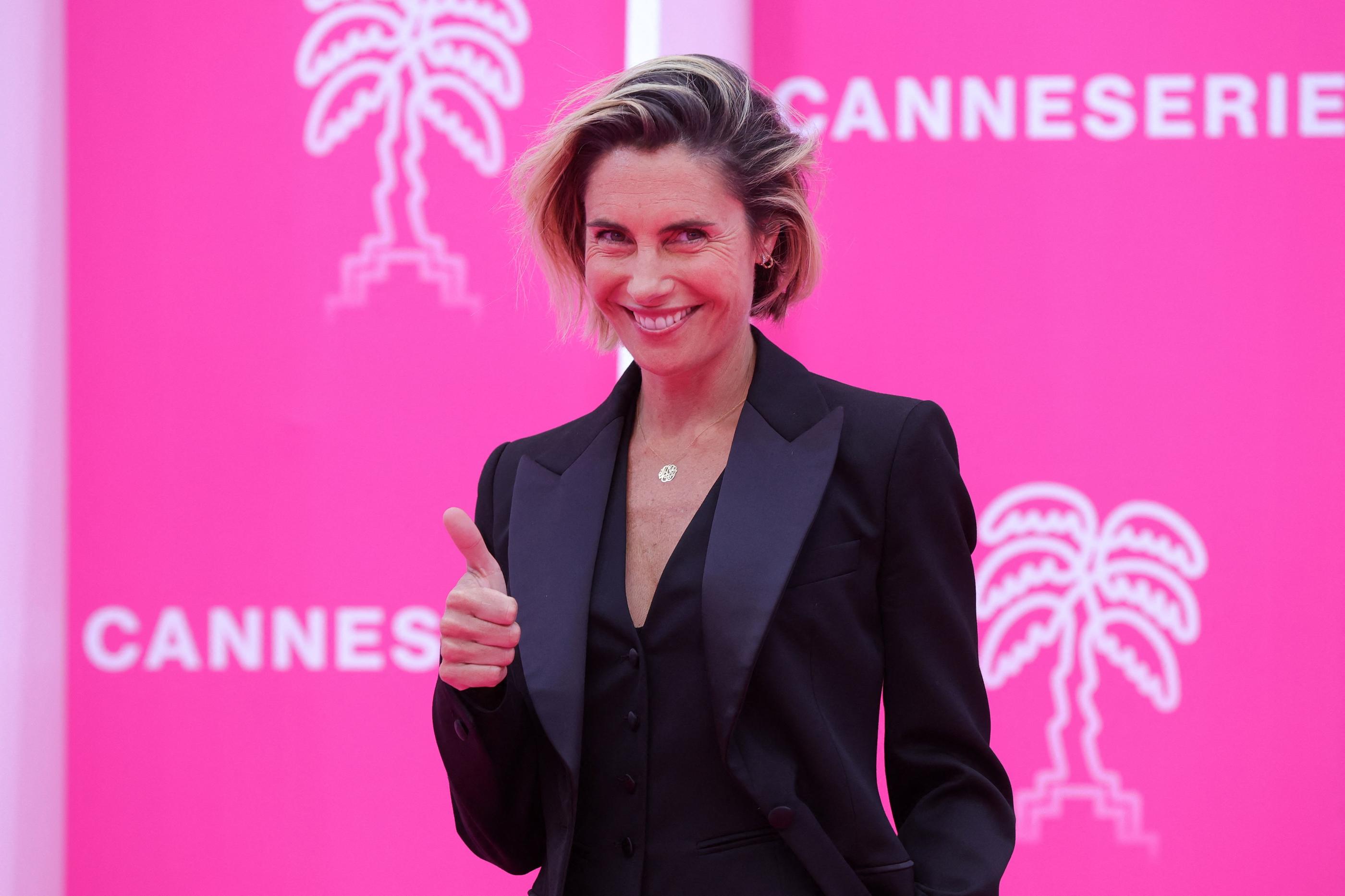 Alessandra Sublet, qui s'est installée à Cannes, délaisse la télévision pour la fiction. Bientôt pour monter les marches du palais des Festivals ? AFP/Valery Hache