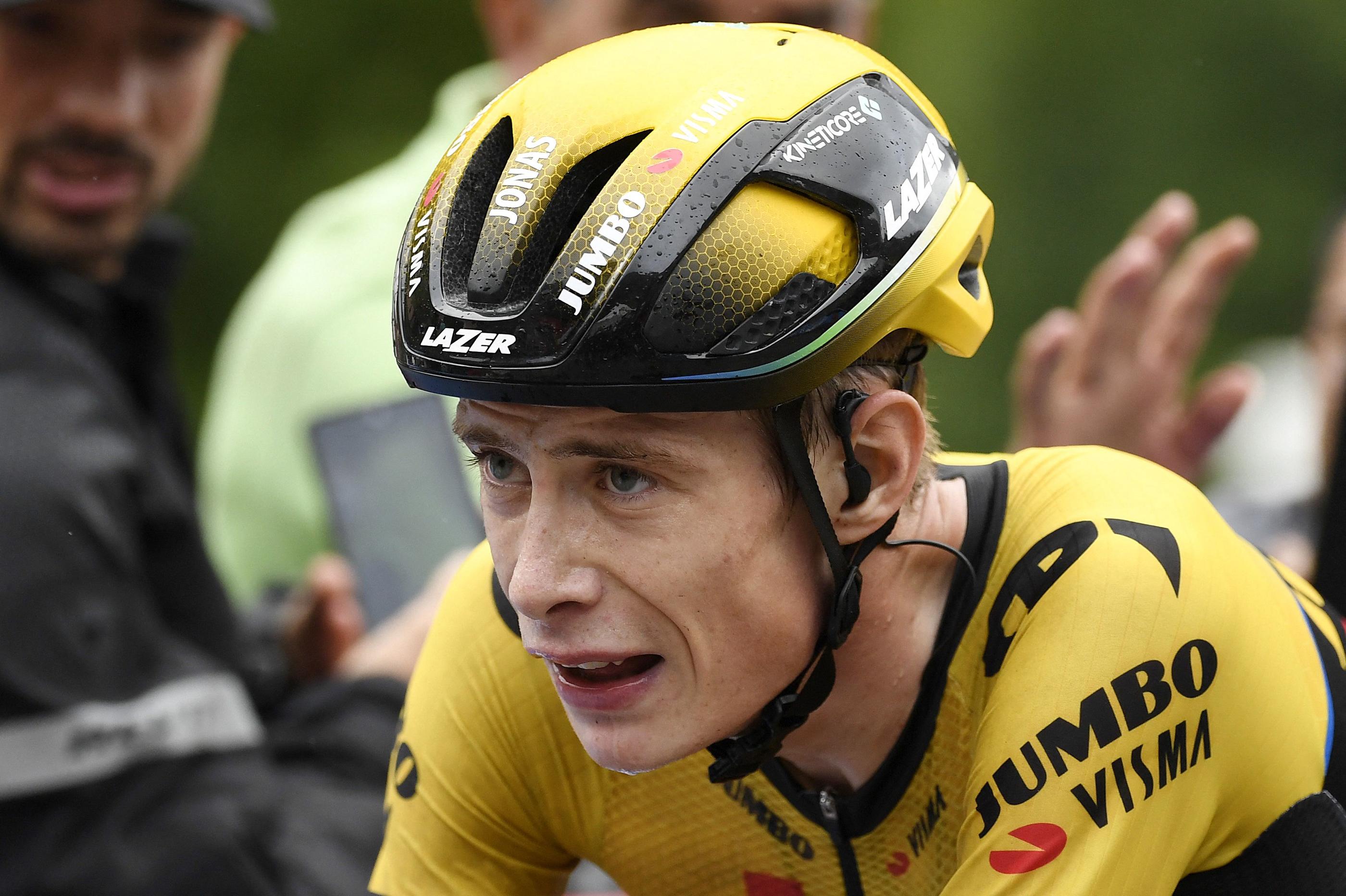 Le champion danois risque de manquer le Tour de France après sa chute sur le Tour du Pays basque. AFP/Miguel Riopa