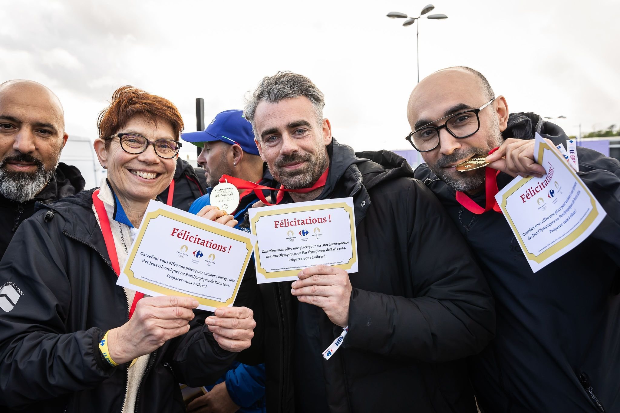 Le groupe Carrefour a fait gagner des places à ses collaborateurs pour les Jeux olympiques et paralympiques de Paris. Carrefour/Émilie Hautier