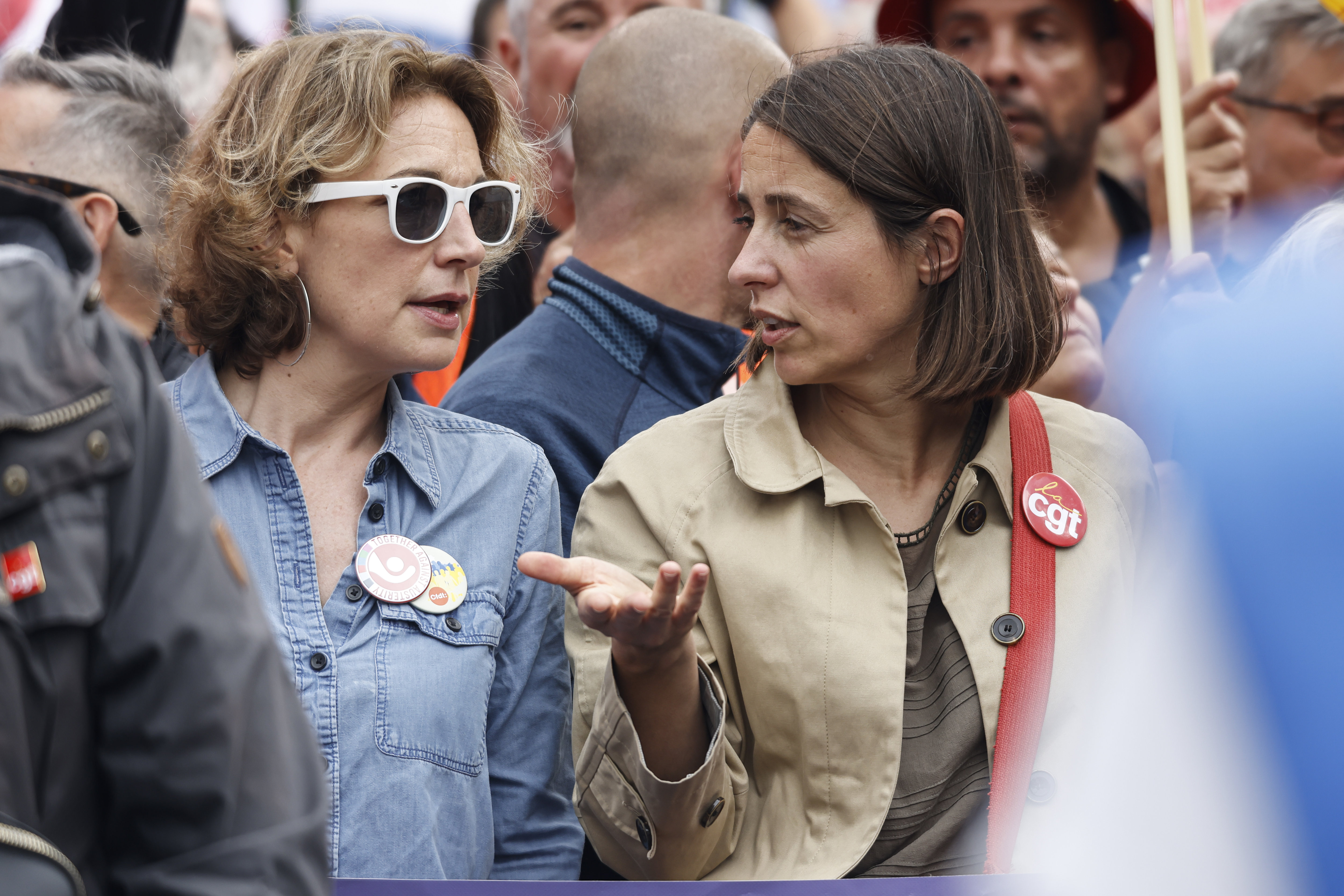 Marylise Léon, secrétaire générale de la CFDT, et Sophie Binet, numéro un de la CGT (illustration). LP / Olivier Corsan