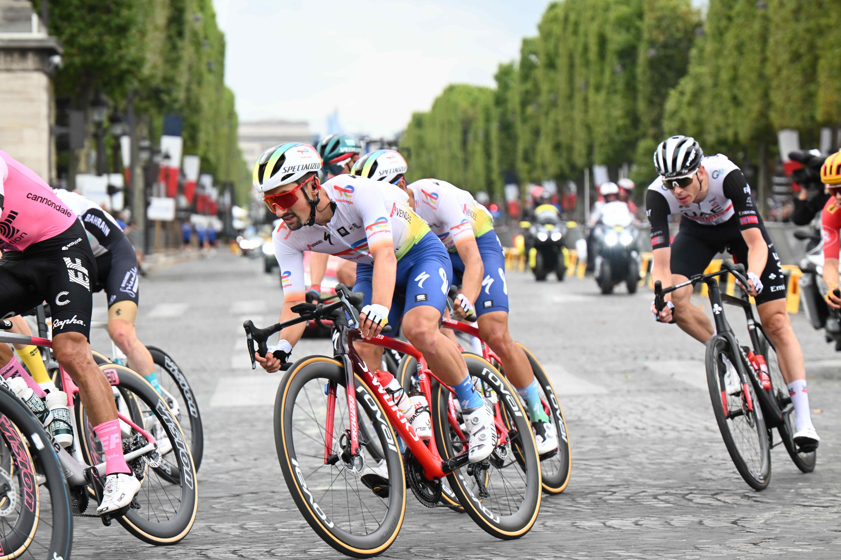 Mathieu Burgaudeau (TotalEnergies) lors de la dernière étape du Tour de France 2023. Photo Icon sport