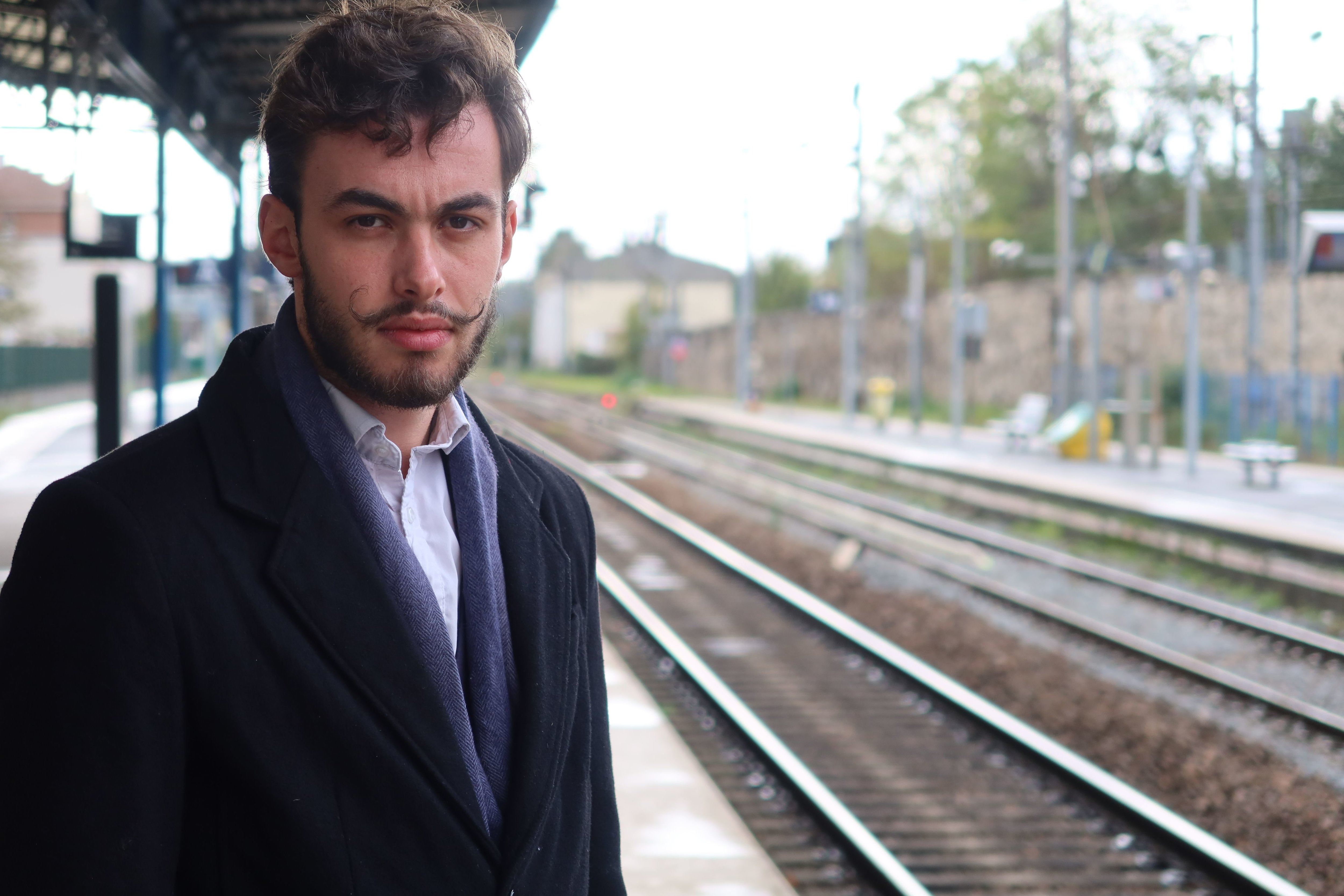 Meaux (Seine-et-Marne), le 5 novembre. Gurvan Judas, un étudiant seine-et-marnais de 23 ans, lance une pétition pour exiger que les conditions de circulation s'améliorent sur la ligne P du Transilien. LP/Sébastien Roselé