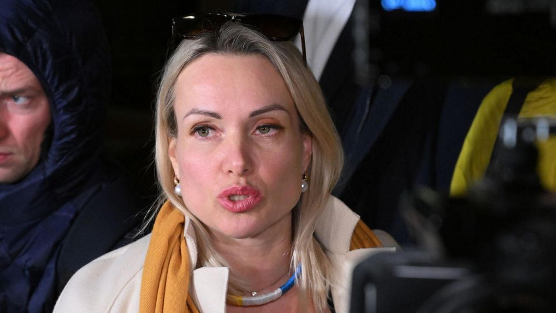 Marina Ovsyannikova, la rédactrice de la chaîne de télévision publique russe Channel One, est réfugiée en France depuis qu'elle a protesté contre l'action militaire russe en Ukraine. AFP