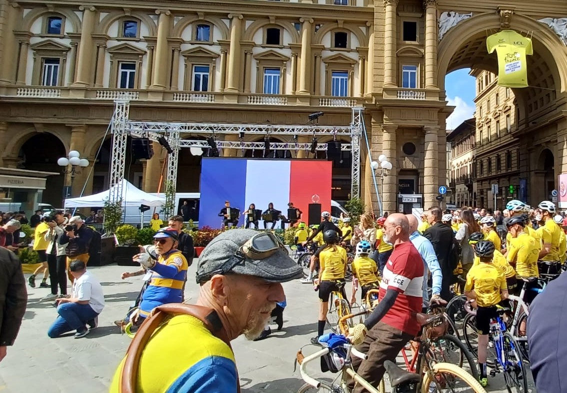 Florence était en fête ce jeudi à 100 jours du départ du Tour de France. LP/Christophe Bérard