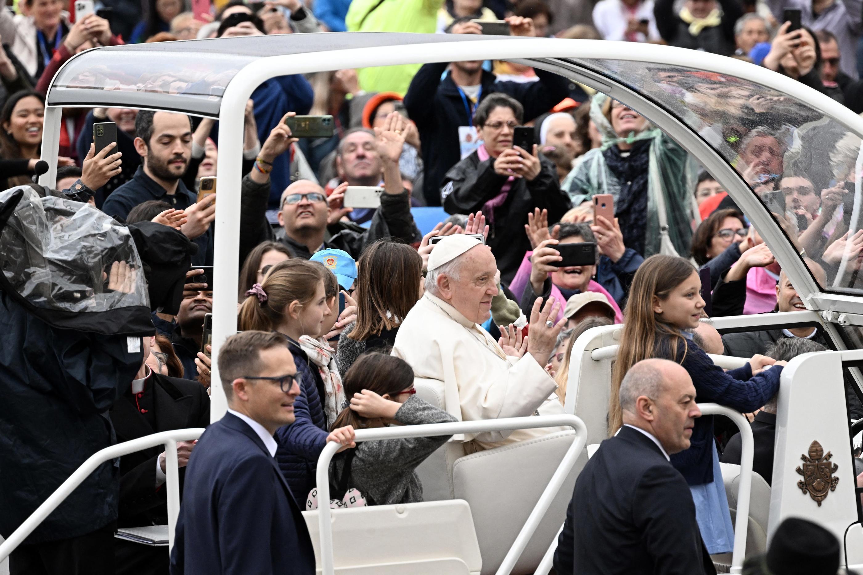 Vatican, ce mercredi. À peine ouvertes, les réservations pour voir le pape François à Marseille en septembre sont déjà prises d'assaut. Maxppp/Photoshot/Avalon/Maria Laura Antonelli