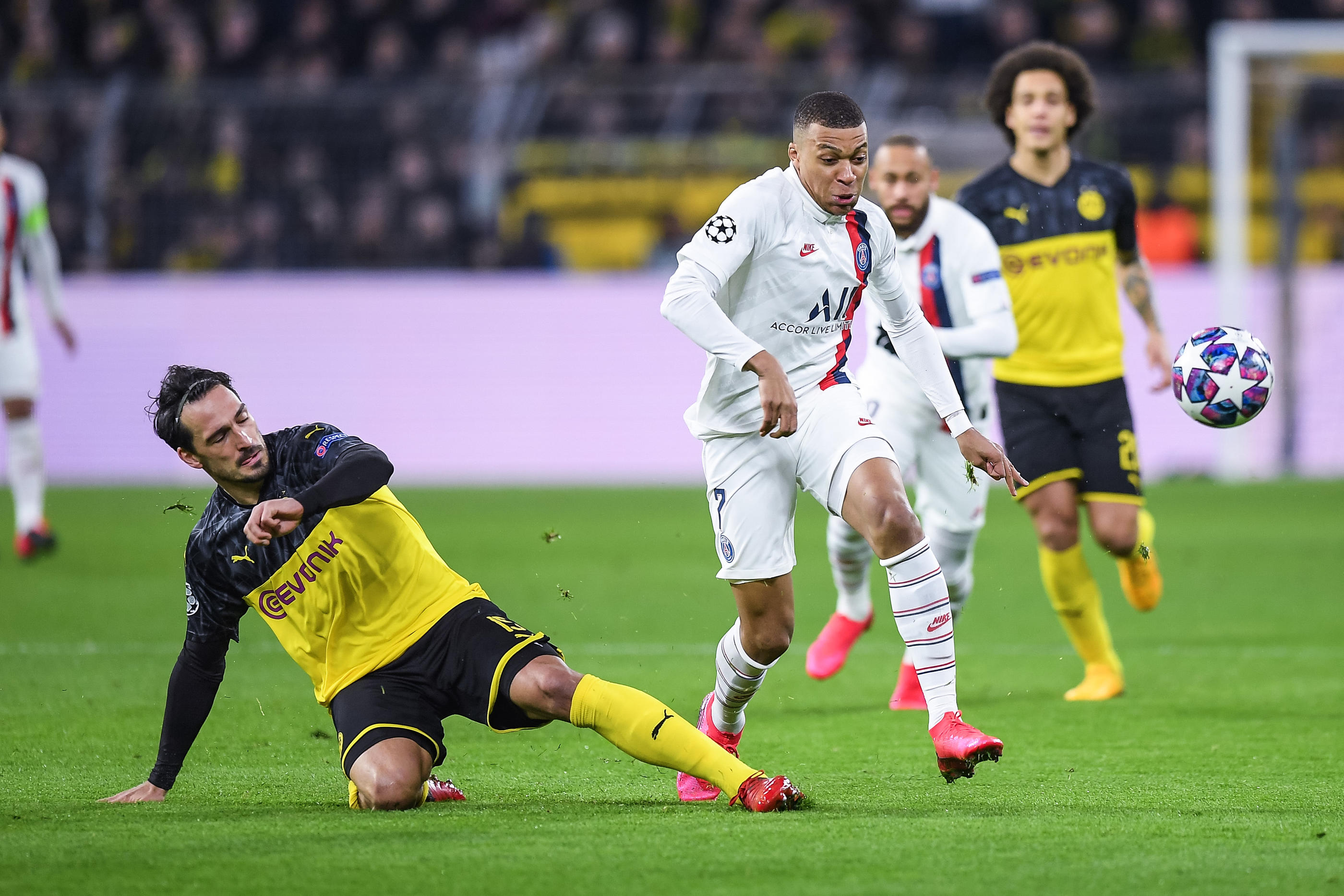 Le PSG va retrouver Dortmund en demi-finale de Ligue des champions. En poules, les deux clubs s'étaient déjà affrontés (Photo Baptiste Fernandez/Icon Sport)