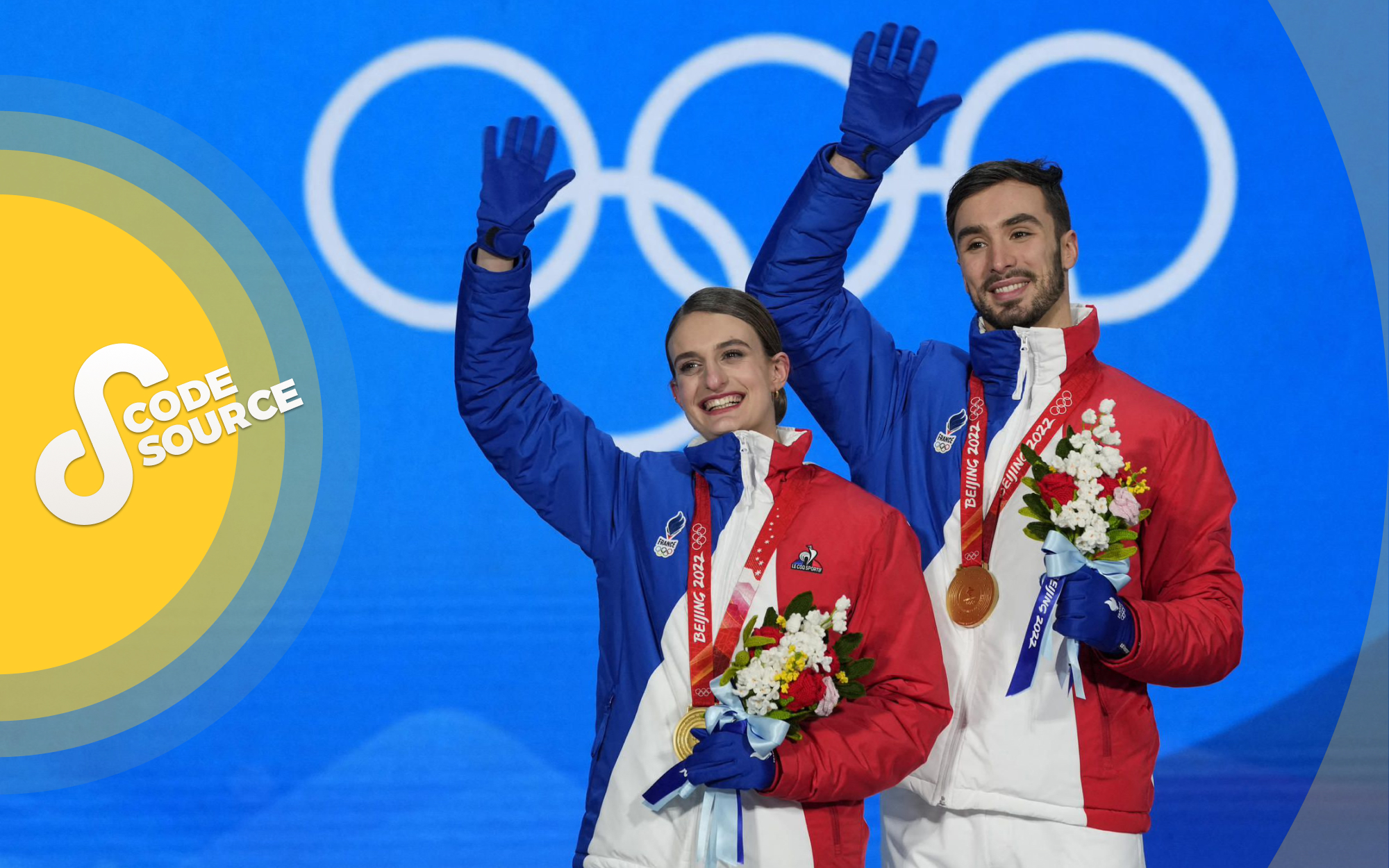 Gabriella Papadakis et Guillaume Cizeron ont remporté la médaille d’or de danse sur glace aux Jeux olympiques de Pékin le lundi 14 février 2022.