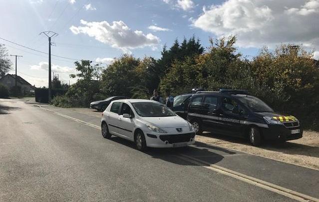 <b></b> Liverdy-en-Brie, samedi. Les gendarmes ont contrôlé les voitures et notamment les quads et moto-cross qui affectionnent ce secteur. 