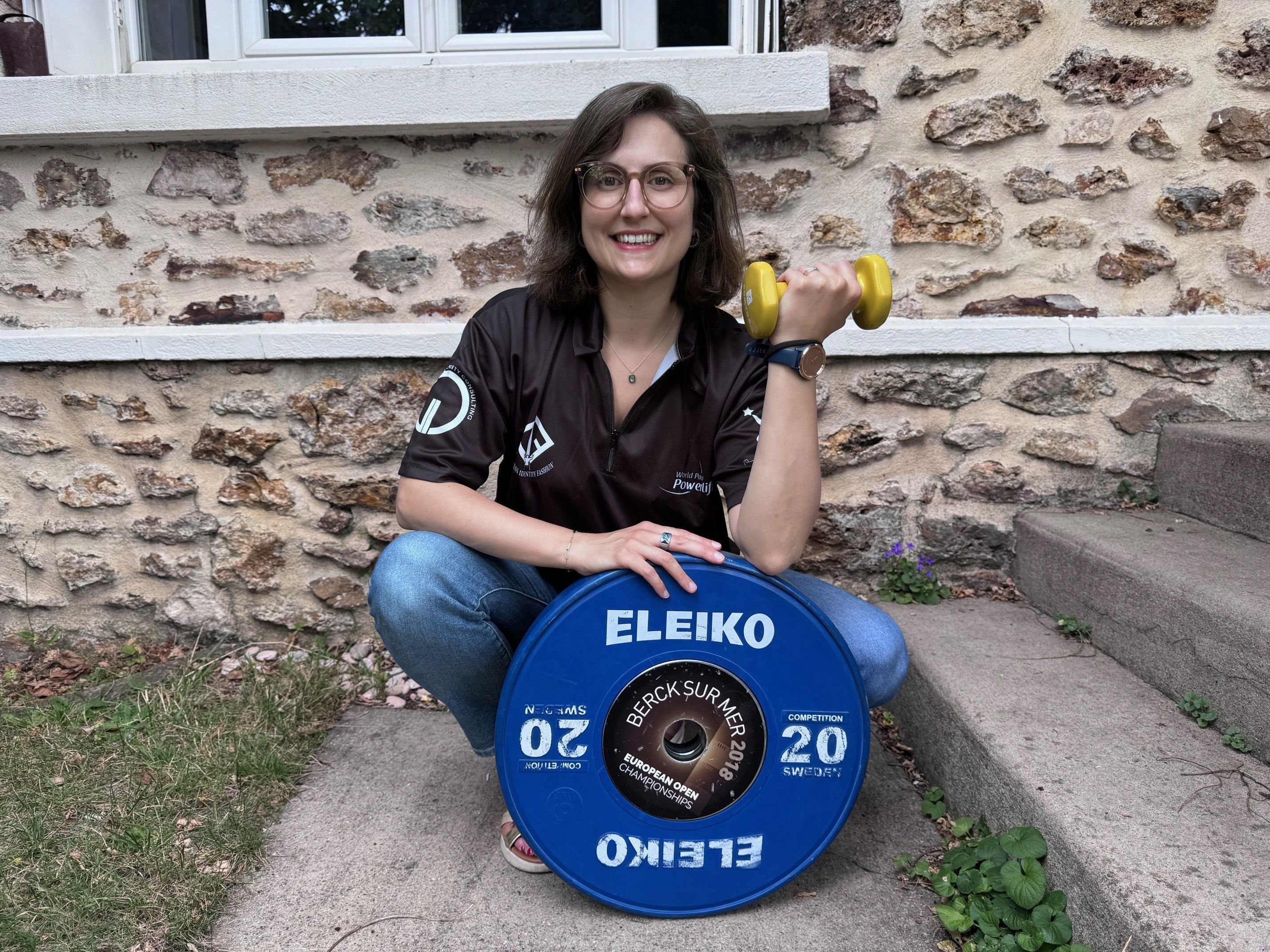 Eaubonne (Val-d'Oise). Très sportive, Marianne, 34 ans, n'a jamais pratiqué l'haltérophilie. Mais elle s'y est intéressée par l'intermédiaire de son compagnon, entraîneur à l'IEM de Gonesse. LP/A.L.